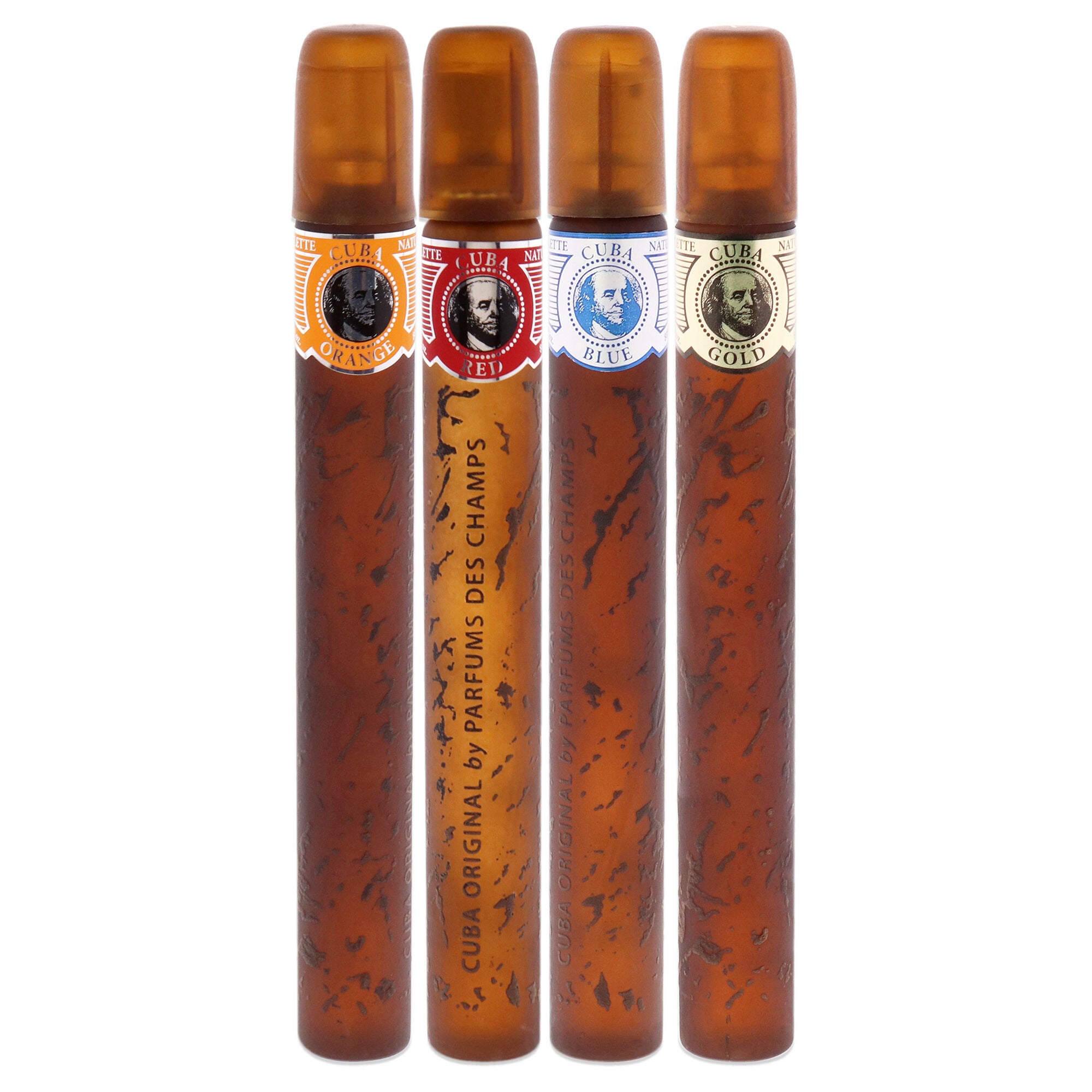 Cuba by Cuba for Men - 4 Pc Gift Set 1.17oz Cuba Gold, 1.17oz Cuba Blue, 1.17oz Cuba Red, 1.17oz Cuba Orange, See Description, alternate image number 3
