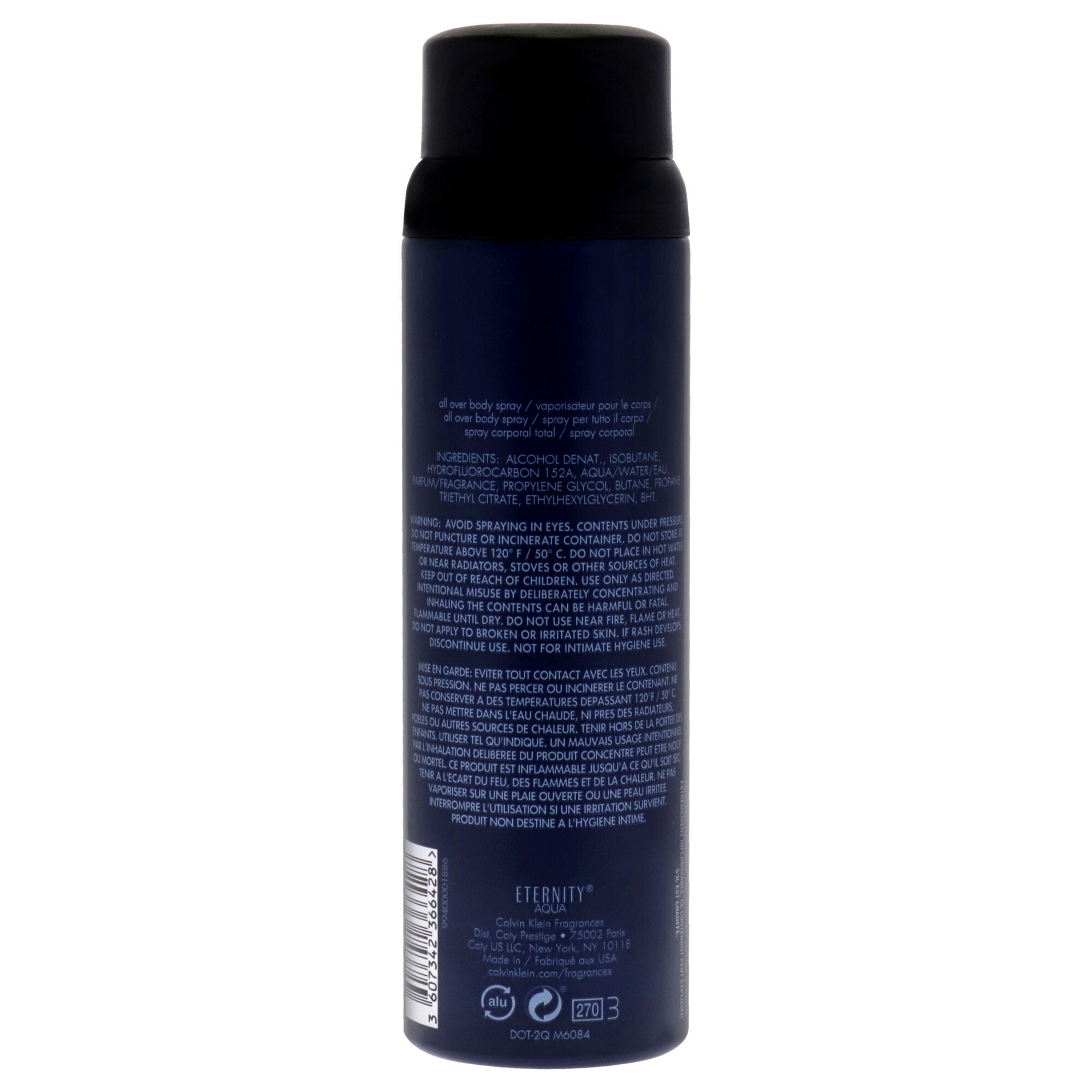 Eternity Aqua by Calvin Klein for Men - 5.4 oz Body Spray, , alternate image number 3