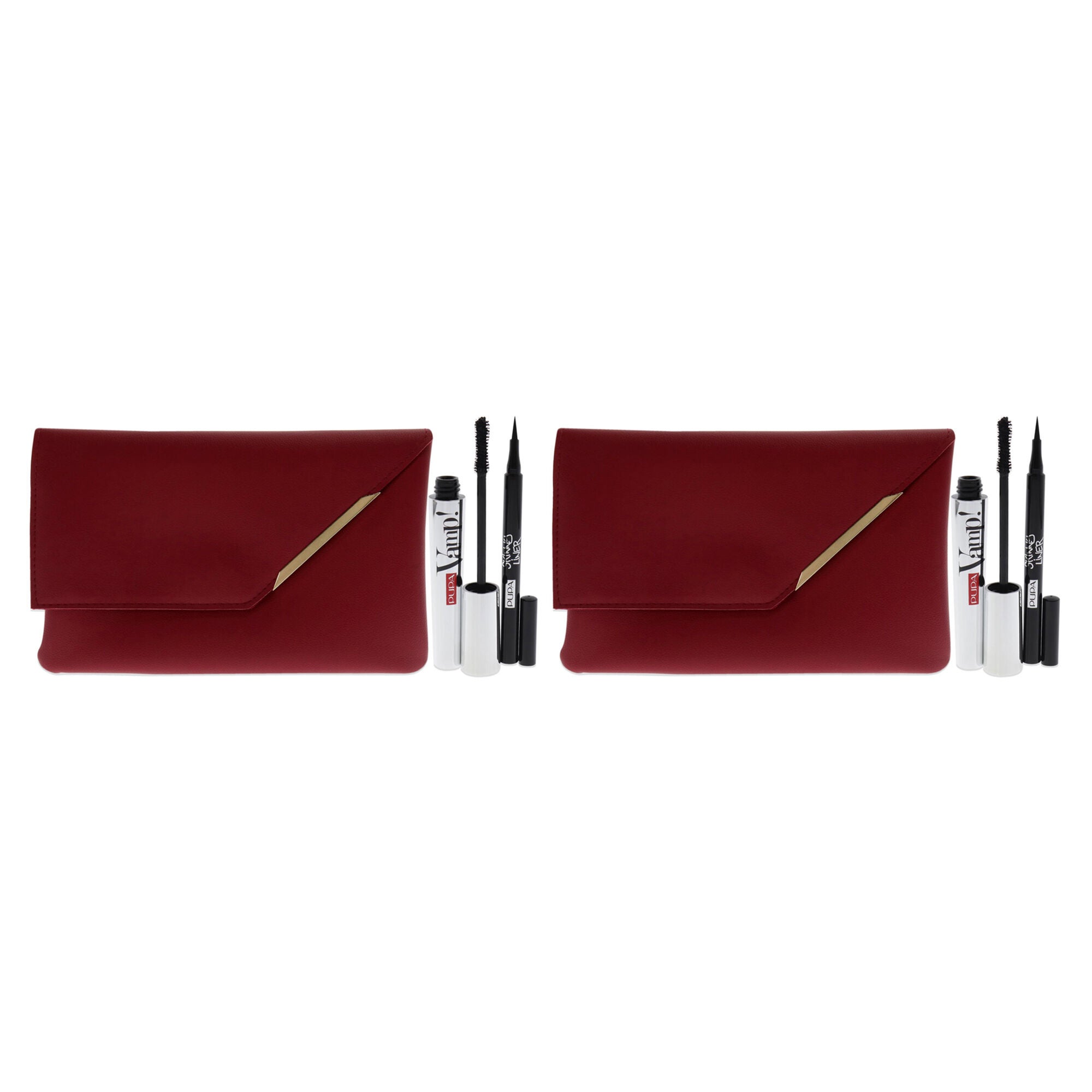 Vamp! and Skinny Liner Set by Pupa Milano for Women - 3 Pc 0.32oz Vamp! Mascara - 100 Black, 0.034oz Skinny Liner, Handy Bag - Pack of 2, See Description, alternate image number 3