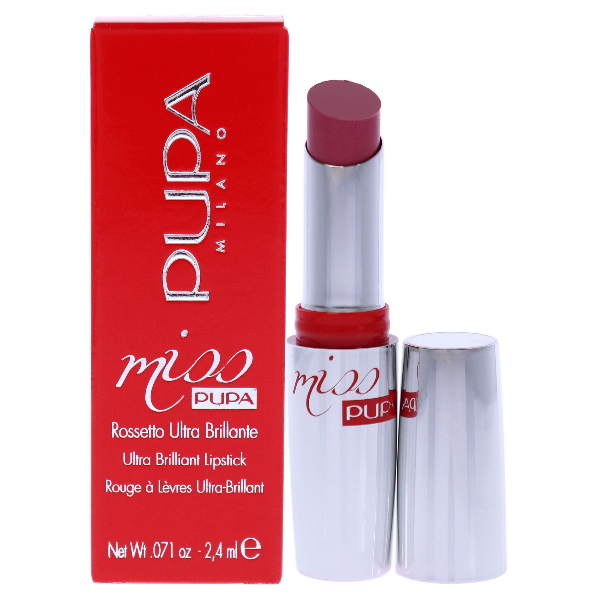 Miss Pupa Ultra Brilliant Lipstick - 102 Candy Nude by Pupa Milano for Women - 0.071 oz Lipstick, See Description, hi-res image number 0