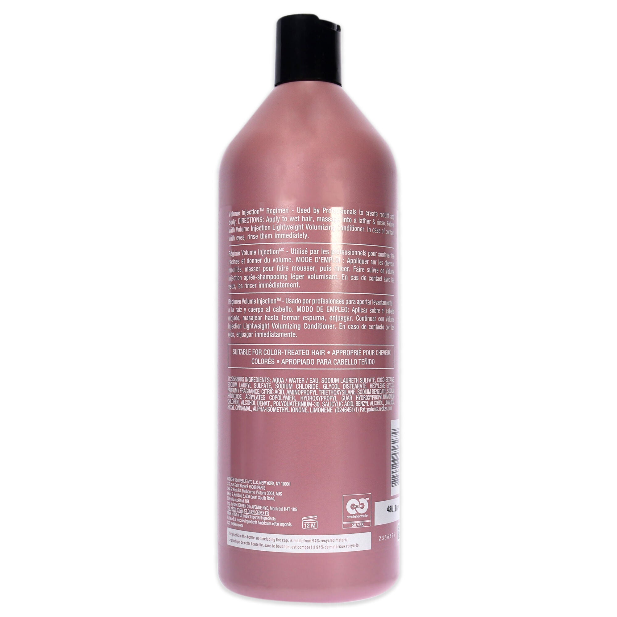 Volume Injection Shampoo-NP by Redken for Unisex - 33.8 oz Shampoo, See Description, alternate image number 1