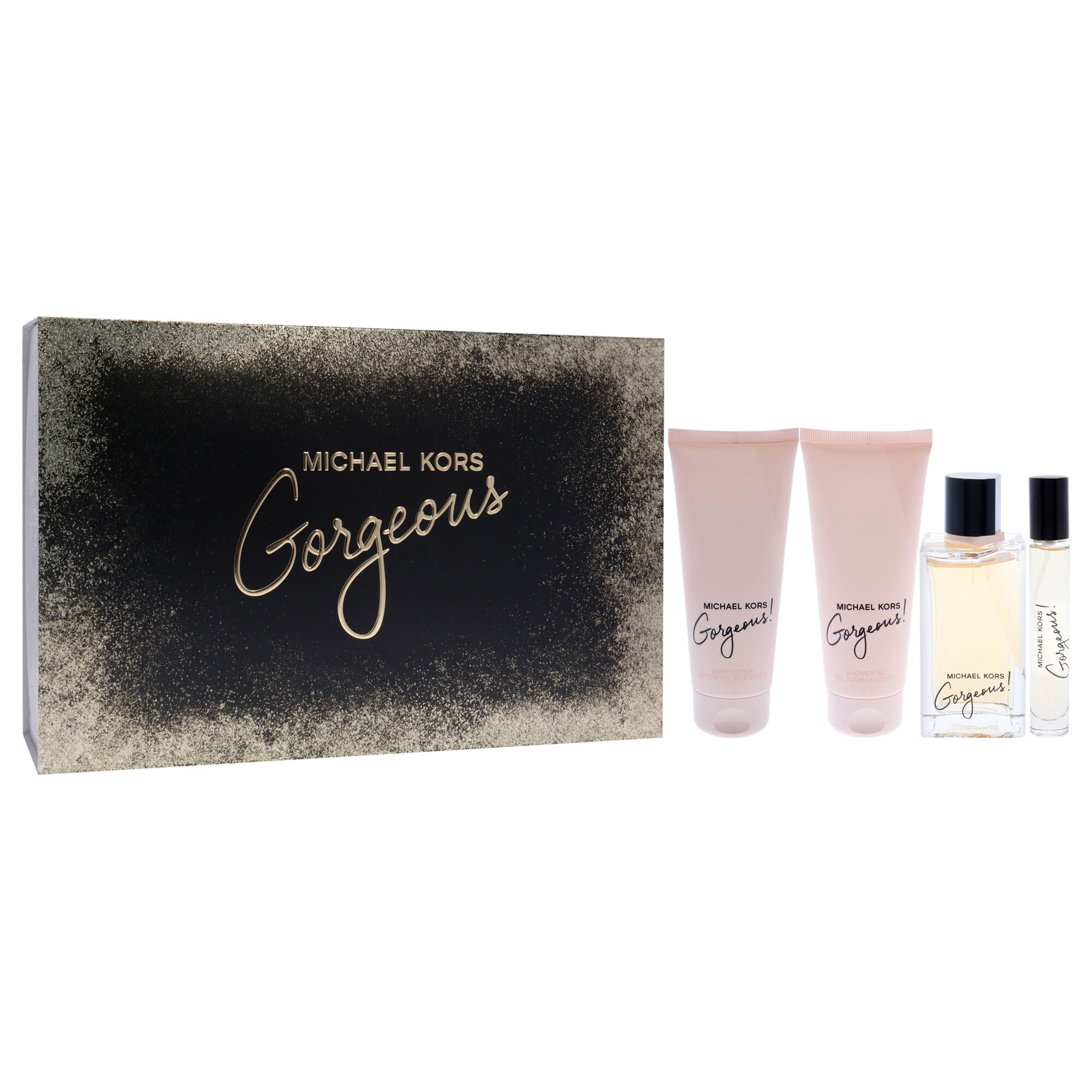 Gorgeous by Michael Kors for Women - 4 Pc Gift Set 3.4oz EDP Spray, 0.3oz EDP Spray, 3.4oz Body Lotion, 3.4oz Shower Gel, , alternate image number 7