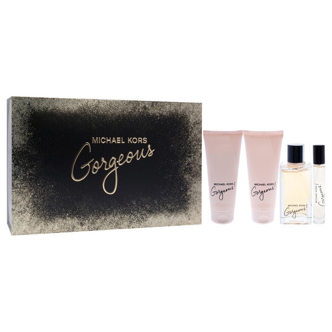 Gorgeous by Michael Kors for Women - 4 Pc Gift Set 3.4oz EDP Spray, 0.3oz EDP Spray, 3.4oz Body Lotion, 3.4oz Shower Gel, , alternate image number 7