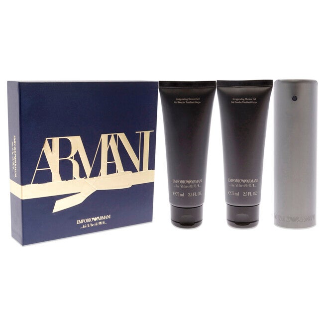 Emporio Armani by Emporio Armani for Men - 3 Pc Gift Set 1.7oz EDT Spray, 2x2.5oz Shower Gel, See Description, alternate image number 2