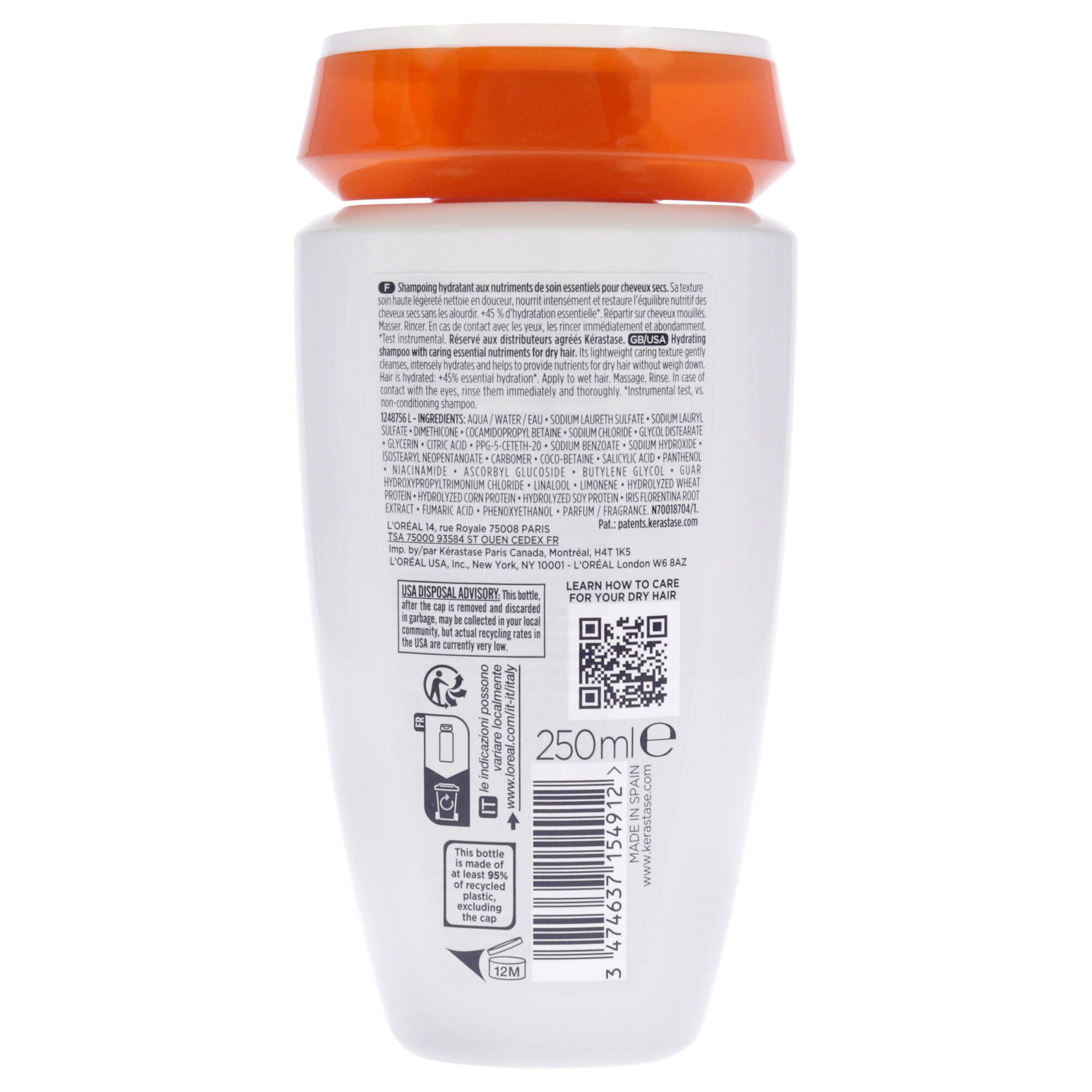 Nutritive Hydrating Shampoo by Kerastase for Unisex - 8.5 oz Shampoo, , alternate image number 4