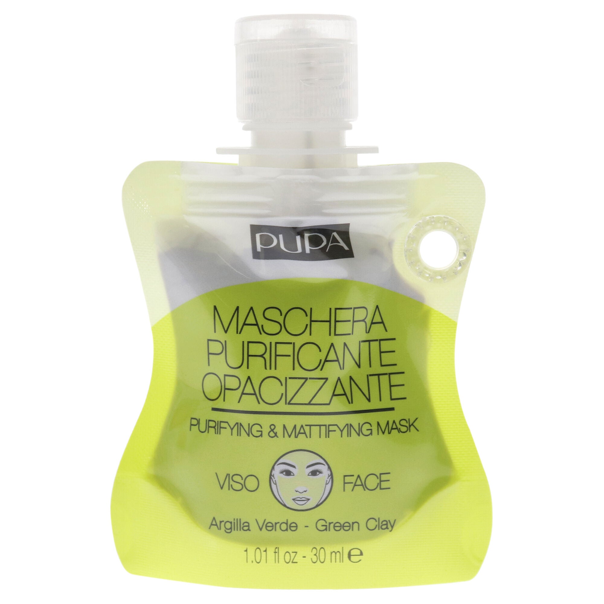 Purifying and Mattifying Face Mask - Green Clay by Pupa Milano for Unisex - 1 oz Mask, See Description, hi-res image number 0