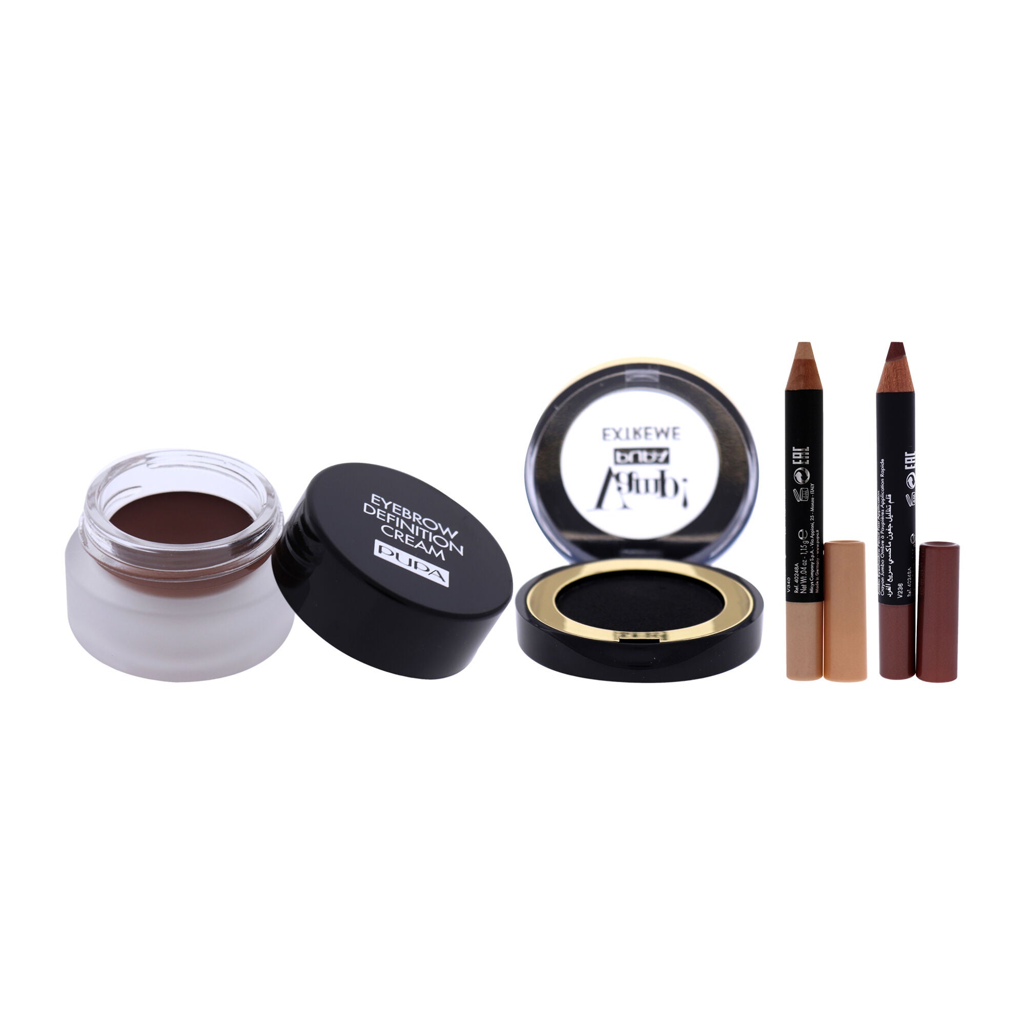 Vamp! Ready to Shadow With Cream Powder Eyeshadow and Eyebrow Definition Cream Kit by Pupa Milano for Women - 4 Pc Kit, See Description, alternate image number 2