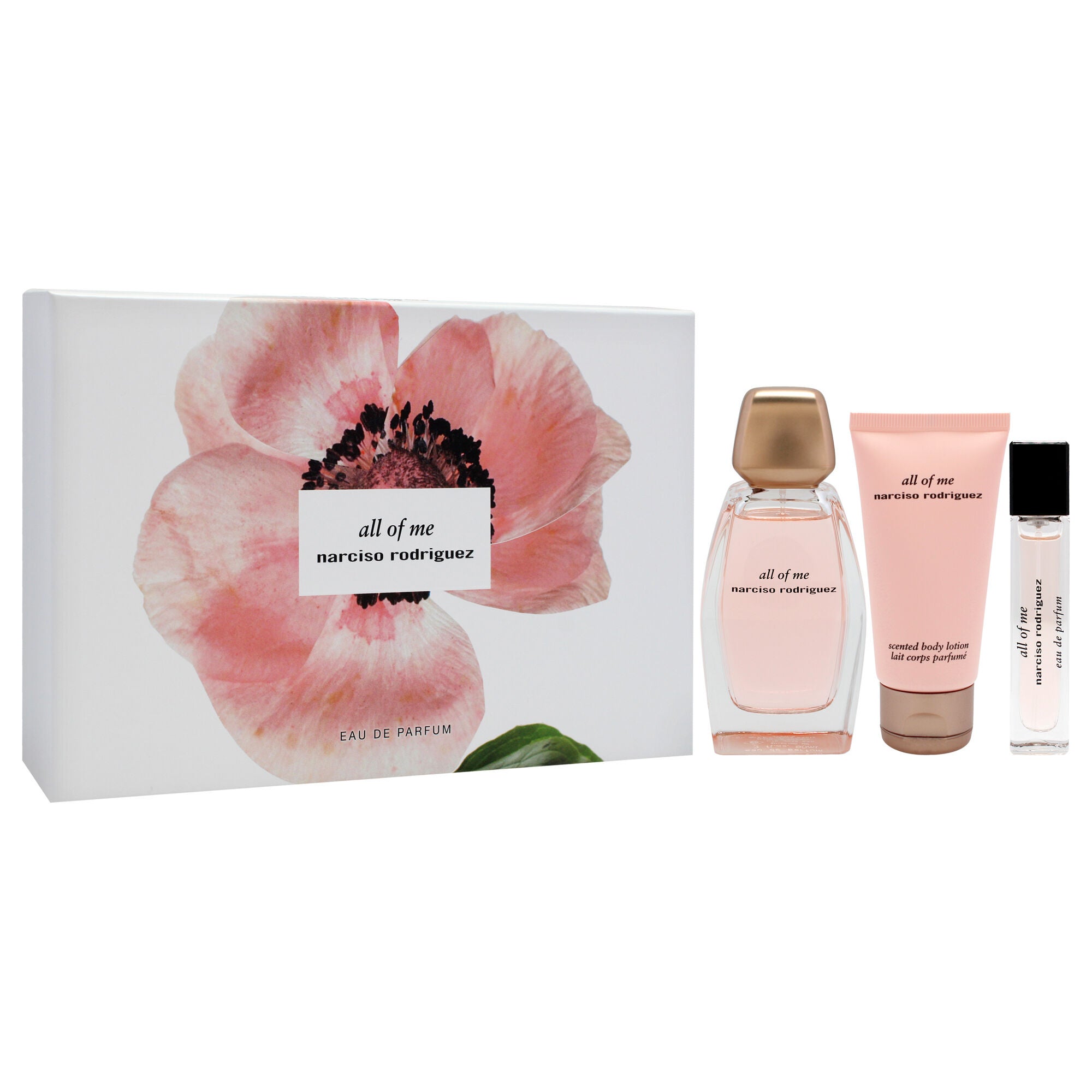 All Of Me by Narciso Rodriguez for Women - 3 Pc Gift Set 3oz EDP Spray, 0.33oz EDP Spray, 1.6oz Body Lotion, Clear, alternate image number 2