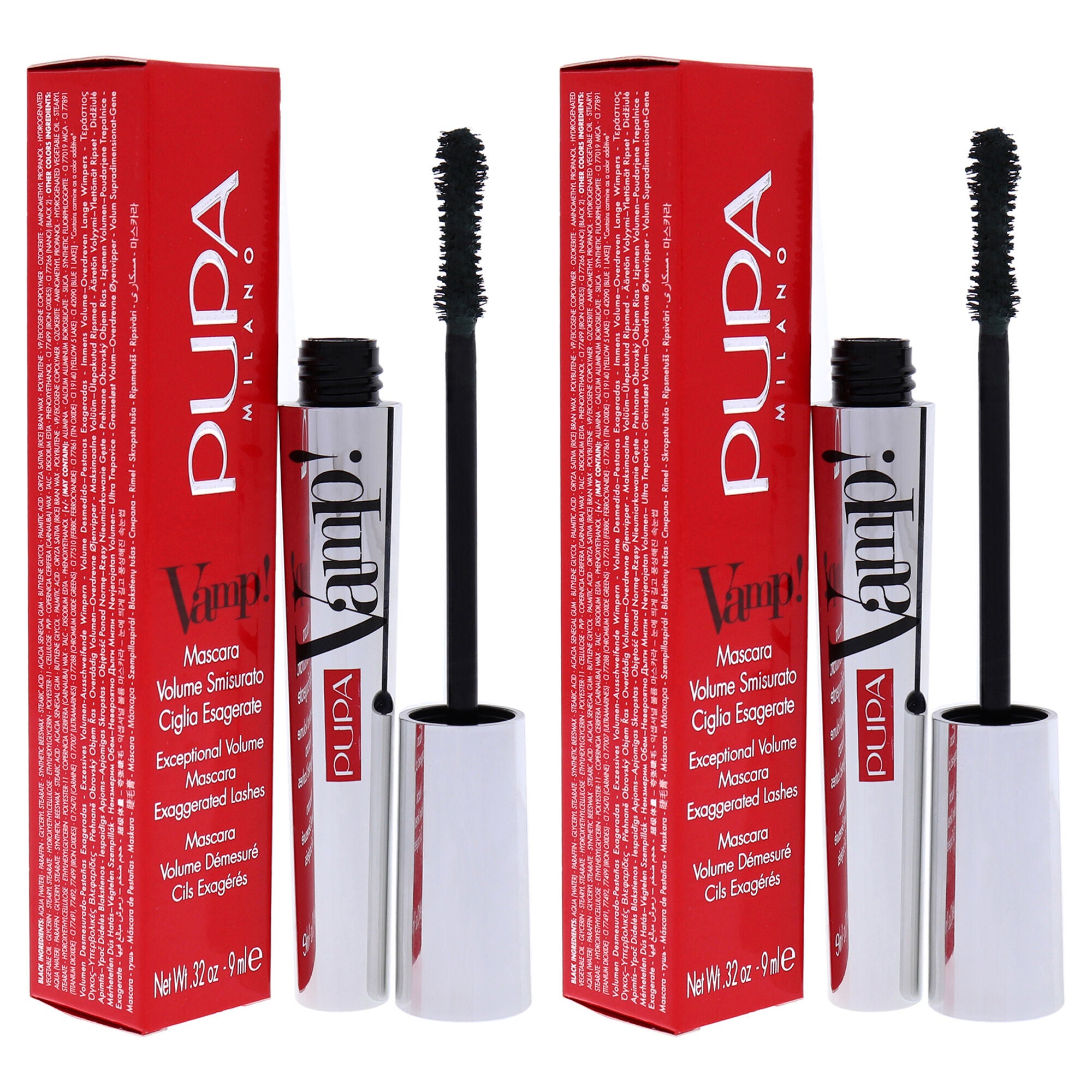Vamp! Mascara - 504 Military Green by Pupa Milano for Women - 0.32 oz Mascara - Pack of 2, , alternate image number 6