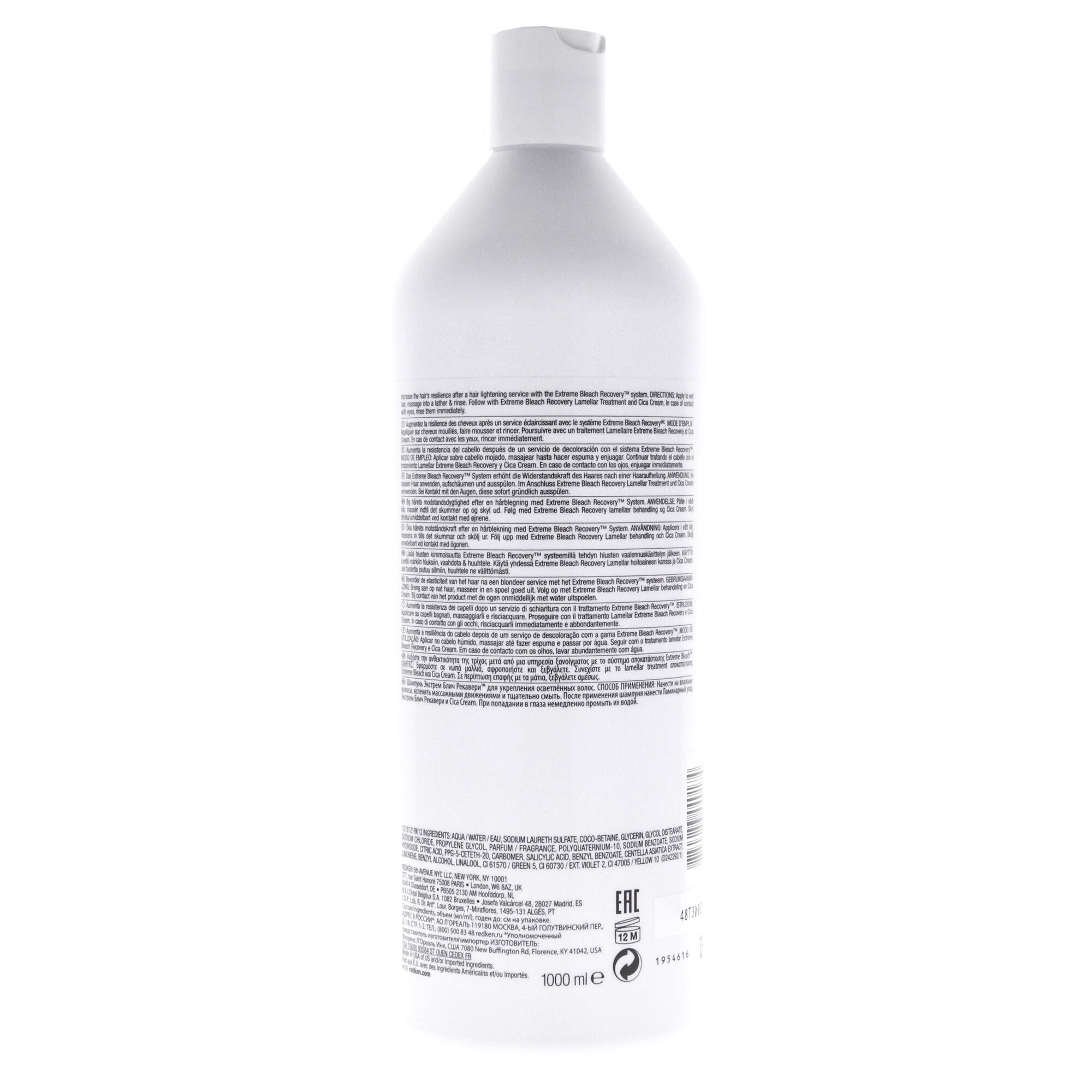 Extreme Bleach Recovery Shampoo by Redken for Unisex - 33.8 oz Shampoo, See Description, alternate image number 1