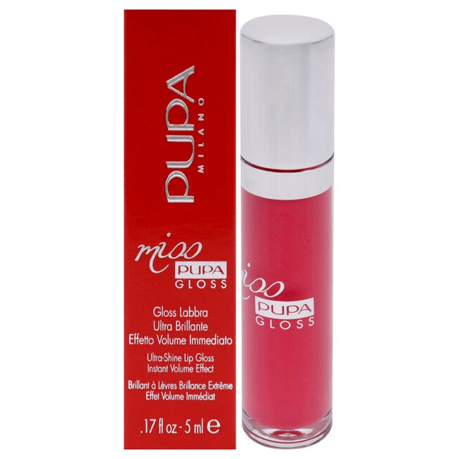 Miss Pupa Gloss Ultra-Shine Lip Gloss - 303 Extreme Fuchsia by Pupa Milano for Women - 0.17 oz Lip Gloss, See Description, hi-res image number 0
