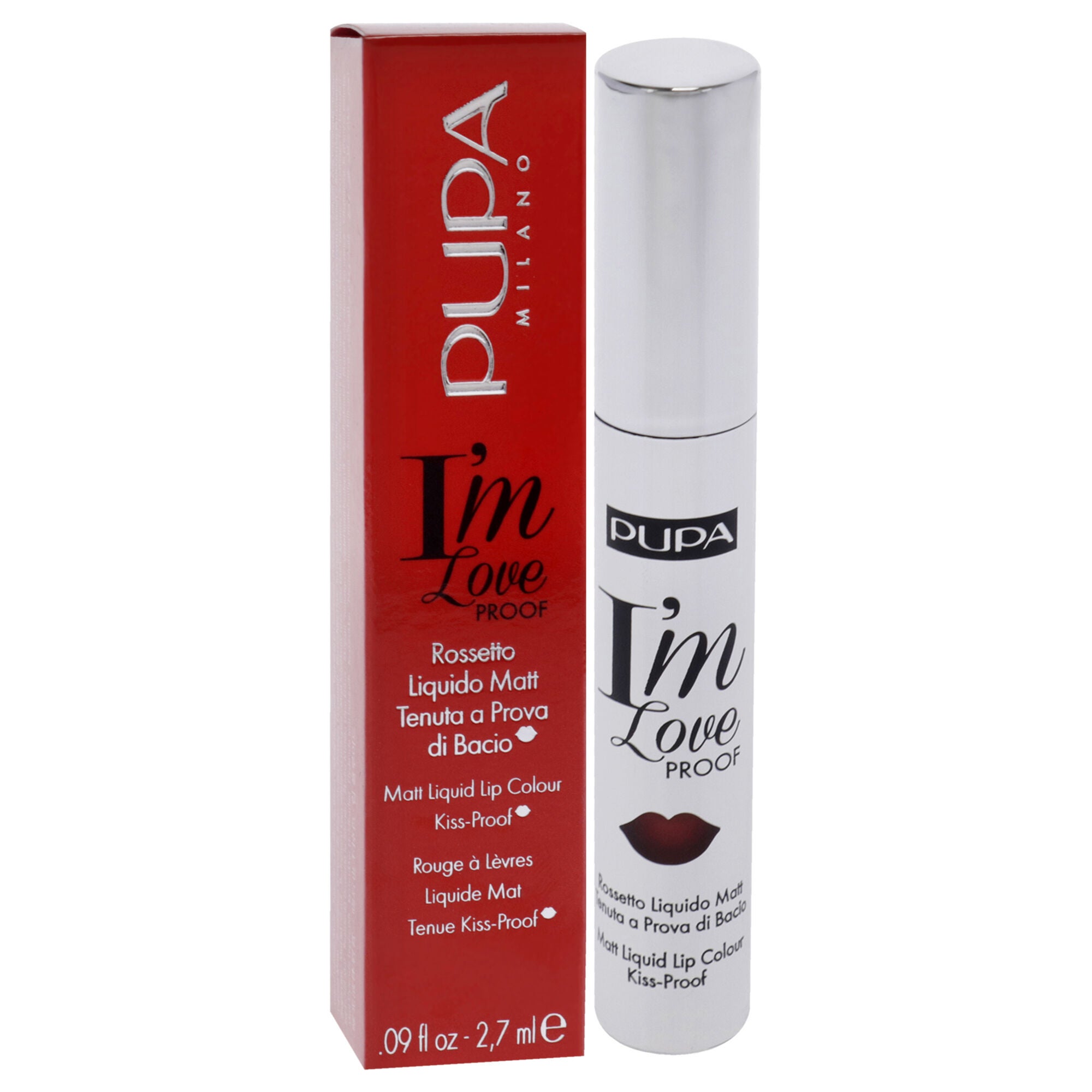 I Am Love Proof Matt Liquid Lip Color - 010 Fire Red by Pupa Milano for Women - 0.09 oz Lipstick, See Description, alternate image number 1