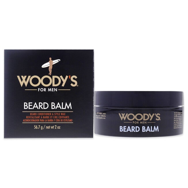 Beard Balm by Woodys for Men - 2 oz Balm, See Description, hi-res image number 0
