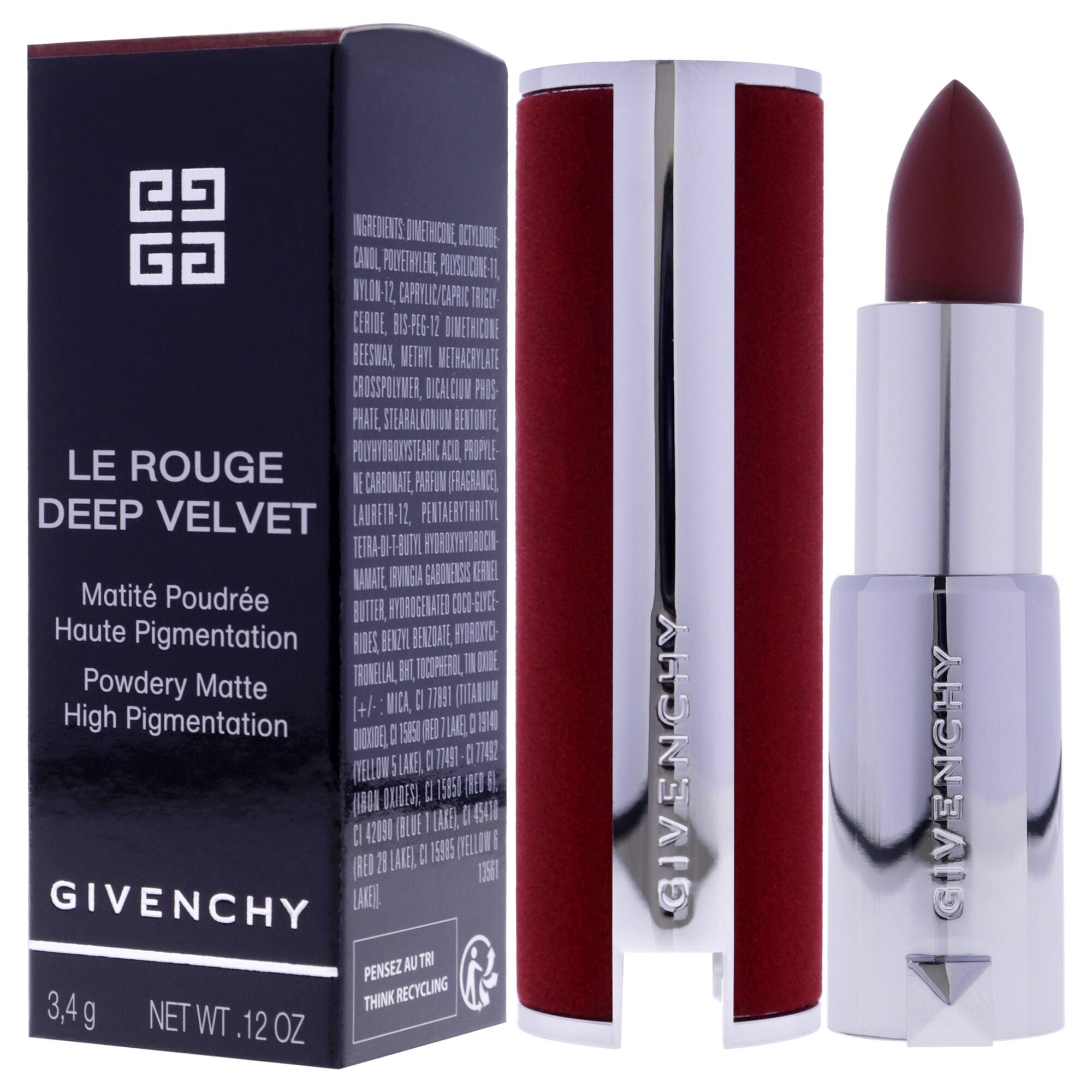 Le Rouge Deep Velvet Matte Lipstick - 37 Rouge by Givenchy for Women - 0.12 oz Lipstick, See Description, alternate image number 3