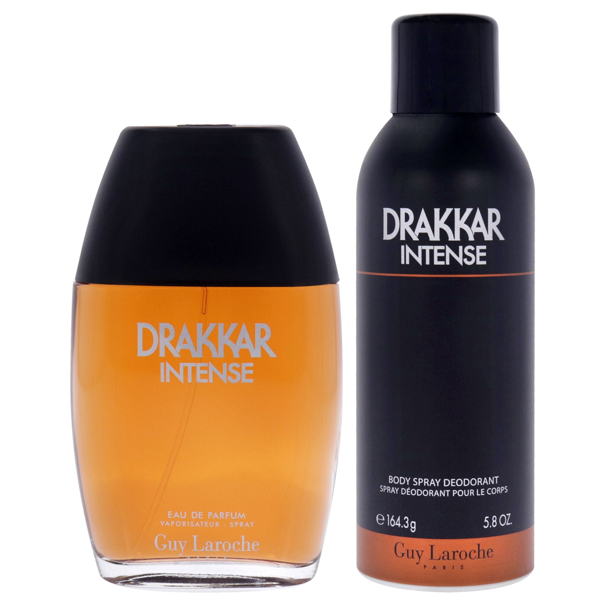 Drakkar Intense by Guy Laroche for Men - 2 Pc Gift Set 3.4oz EDP Spray, 6.7oz Body Spray Deodorant, Clear, alternate image number 1