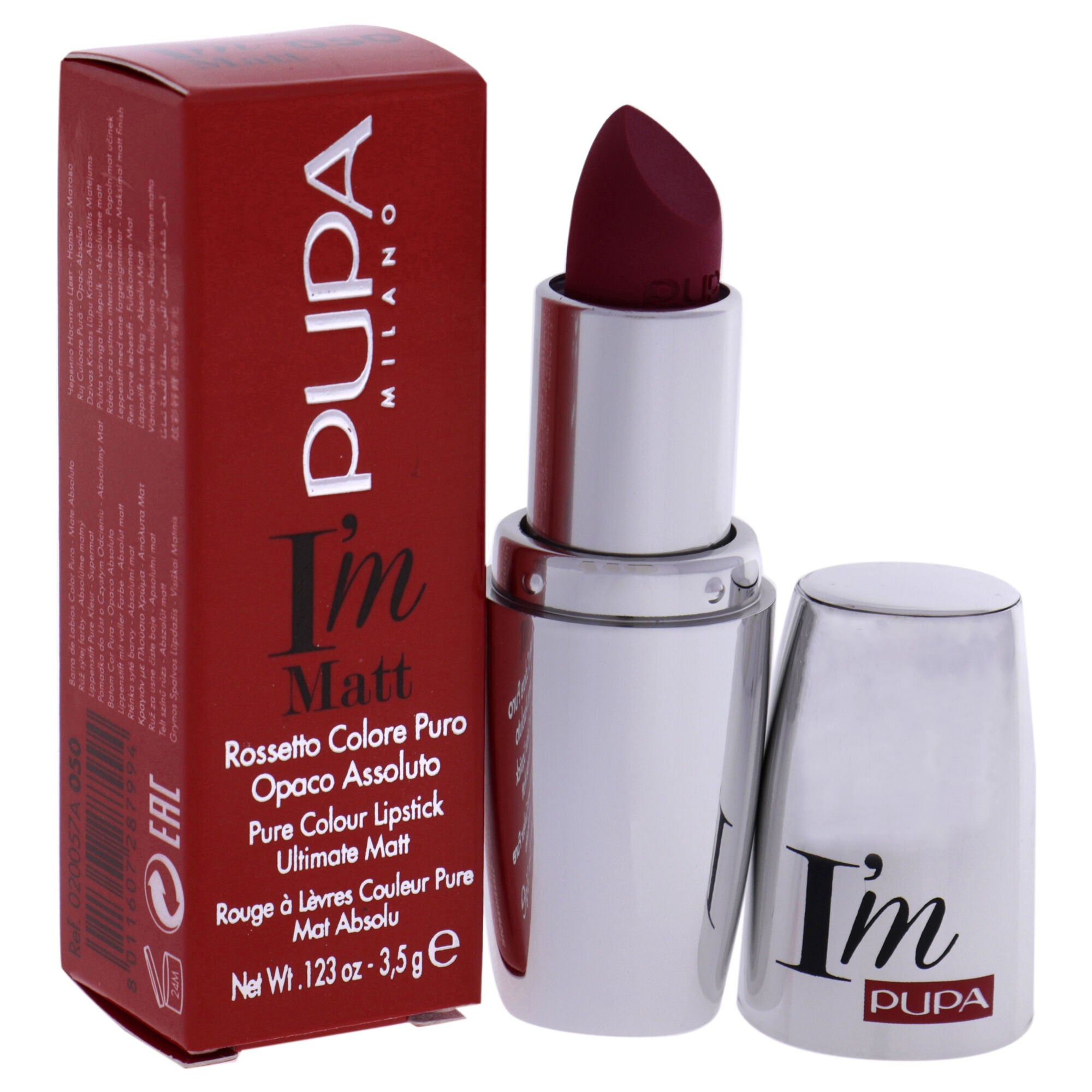 I Am Matt Pure Colour Lipstick - 050 Runway Fuchsia by Pupa Milano for Women - 0.123 oz Lipstick, , alternate image number 6
