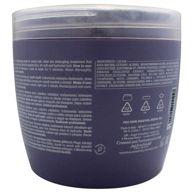Semi Di Lino Smooth Smoothing Mask by Alfaparf Milano for Unisex - 16.9 oz Masque, See Description, alternate image number 1