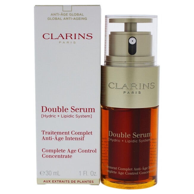 Double Serum Complete Age Control Concentrate by Clarins for Unisex - 1 oz Serum, , alternate image number null