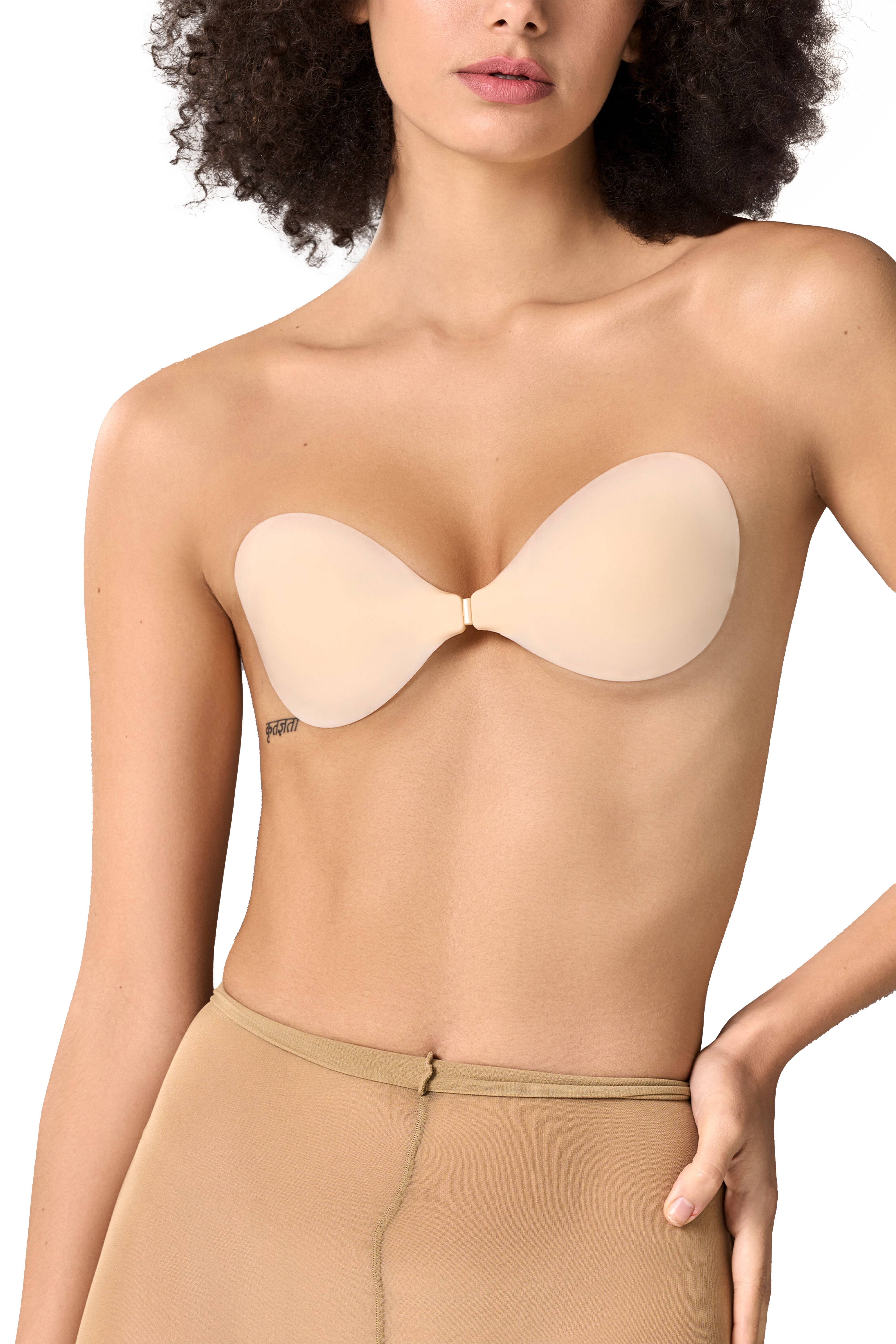 Shape Up Silicone Adhesive & Reusable Bra, No 3 Buff / Beige, alternate image number 1