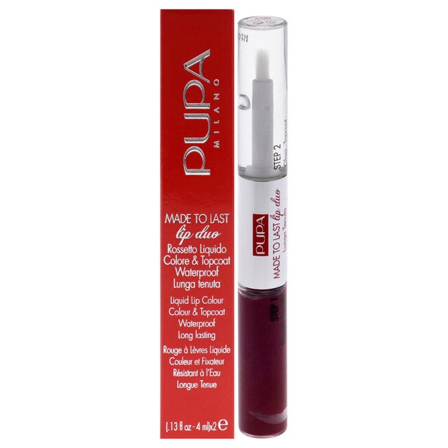 Made To Last Lip Duo - 005 Deep Ruby by Pupa Milano for Women - 0.13 oz Lipstick, See Description, hi-res image number 0