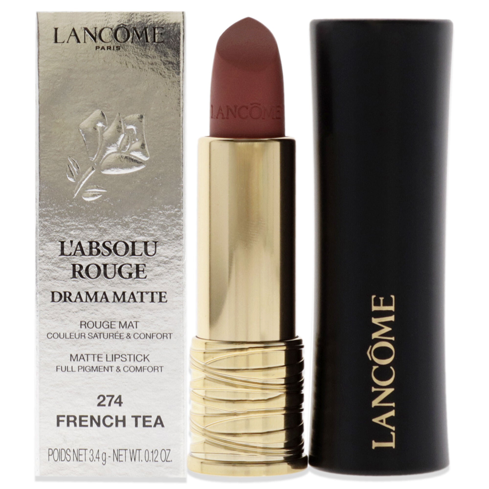 LAbsolu Rouge Drama Matte - 274 French Tea by Lancome for Women - 0.12 oz Lipstick, See Description, hi-res image number 0