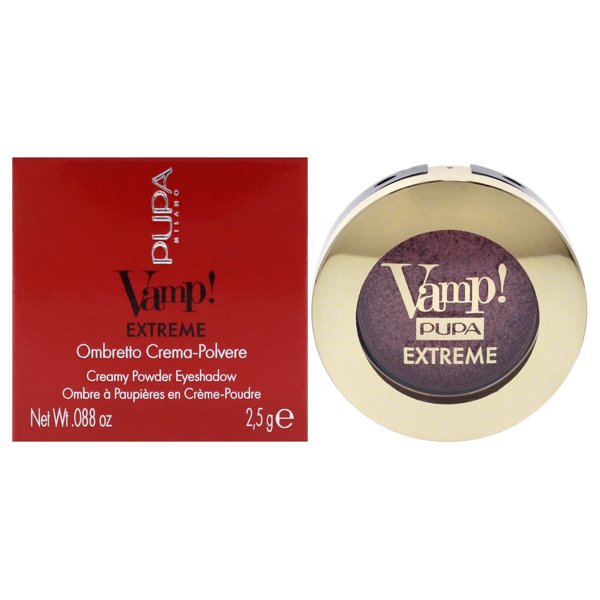 Vamp! Extreme Cream Powder Eyeshadow - 003 Extreme Ginger by Pupa Milano for Women - 0.088 oz Eye Shadow, See Description, hi-res image number 0