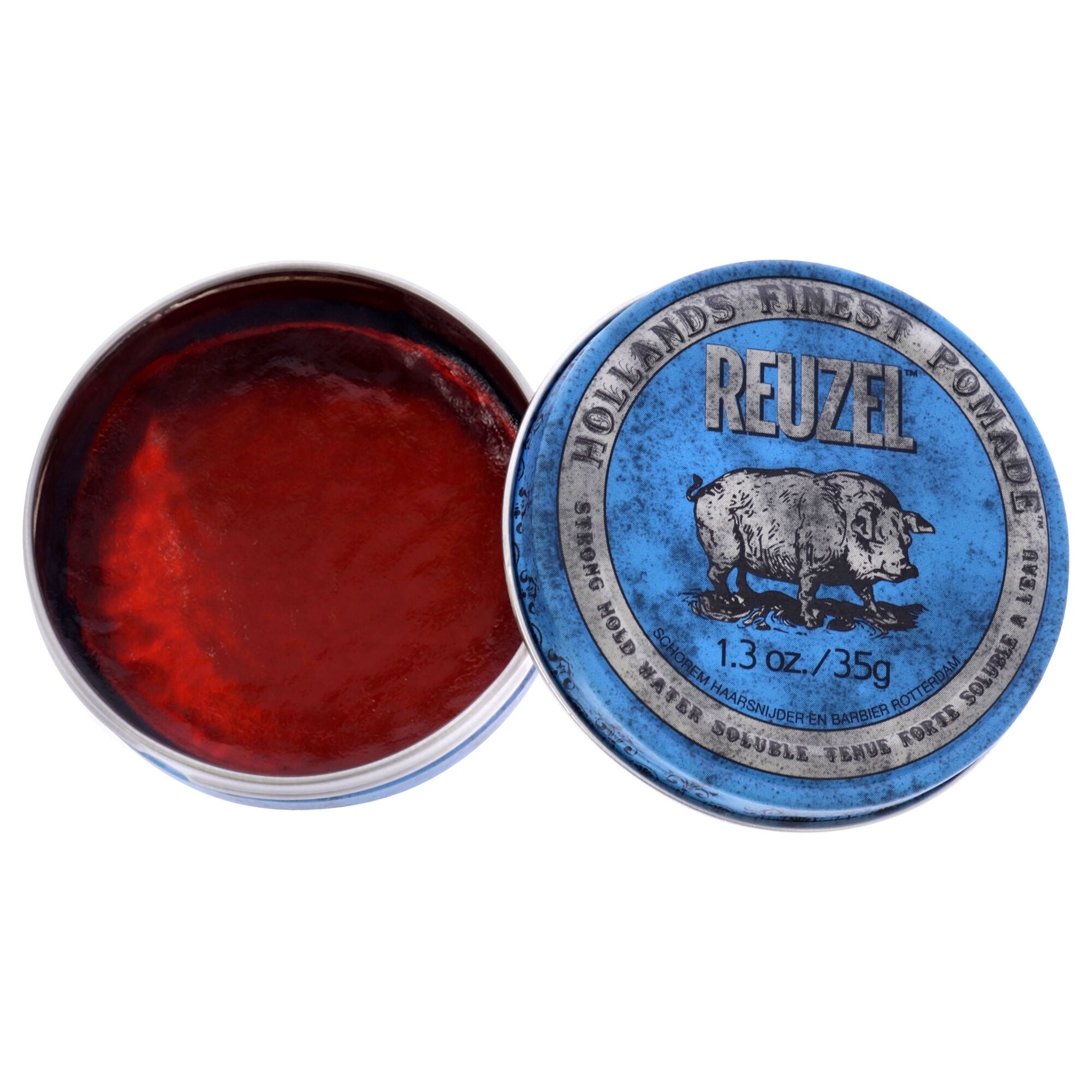 Blue Strong Hold Water Soluble Pomade by Reuzel for Men - 1.3 oz Pomade, , alternate image number 3