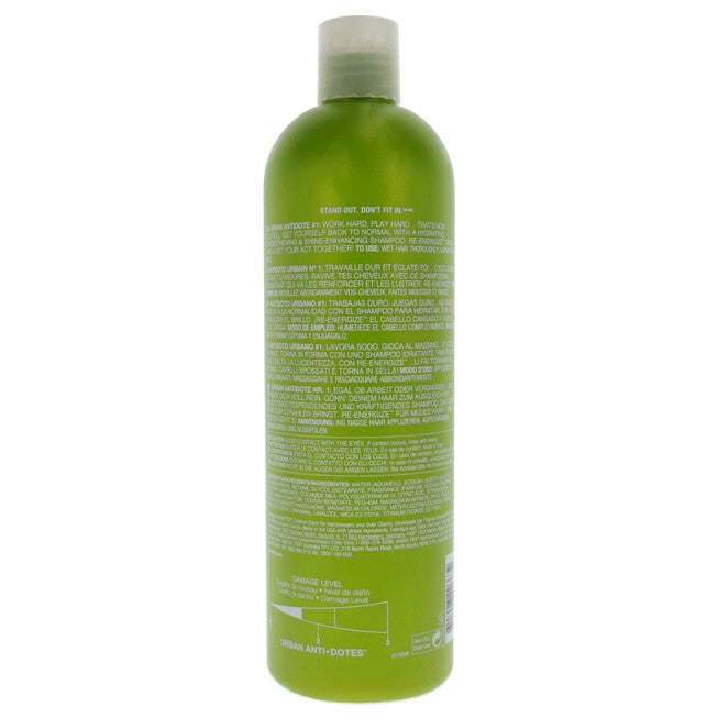 Bed Head Urban Antidotes Re-energize Shampoo by TIGI for Unisex - 25.36 oz Shampoo, , alternate image number null