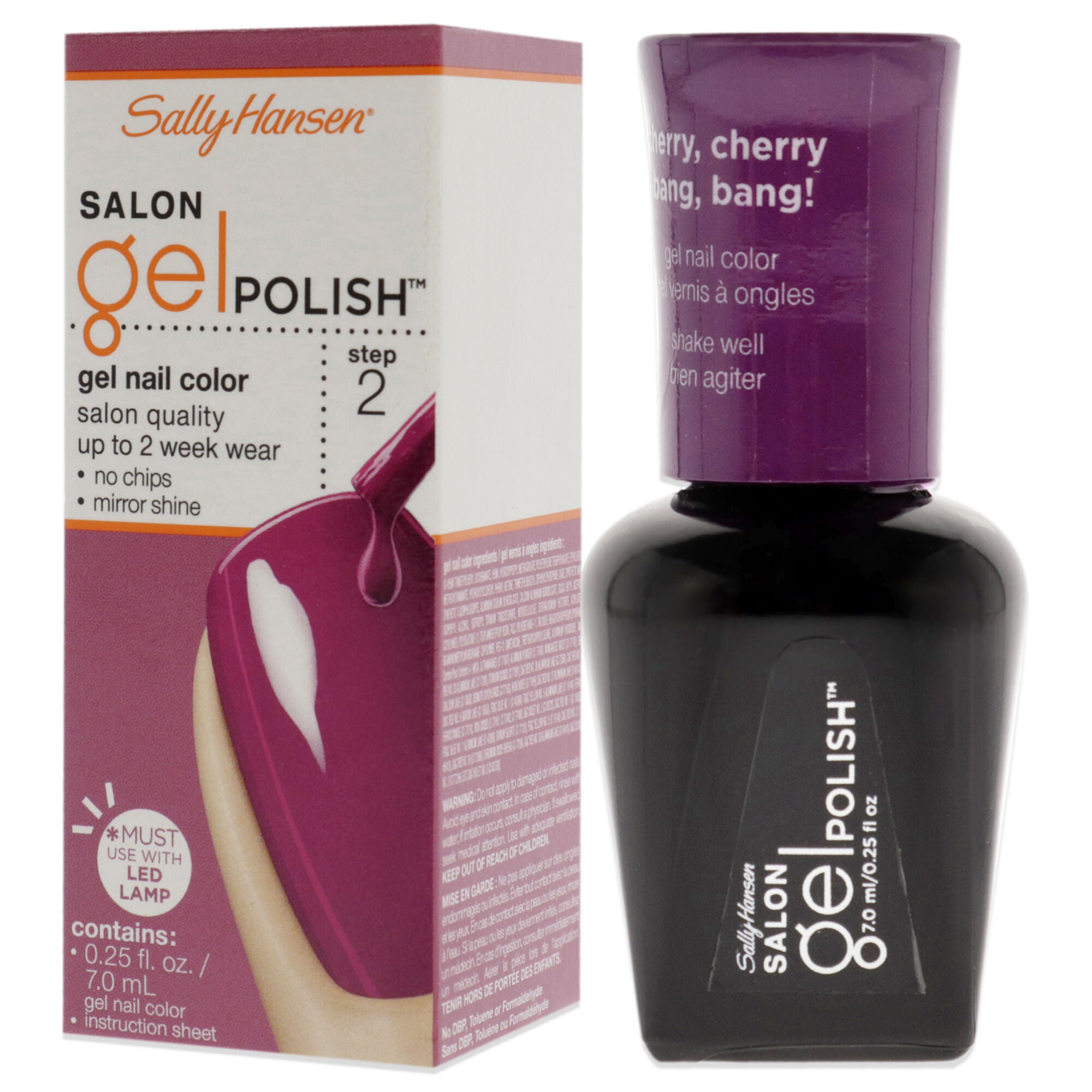 Salon Gel Polish - 245 Cherry Cherry Bang Bang by Sally Hansen for Women - 0.25 oz Nail Polish, , alternate image number 8