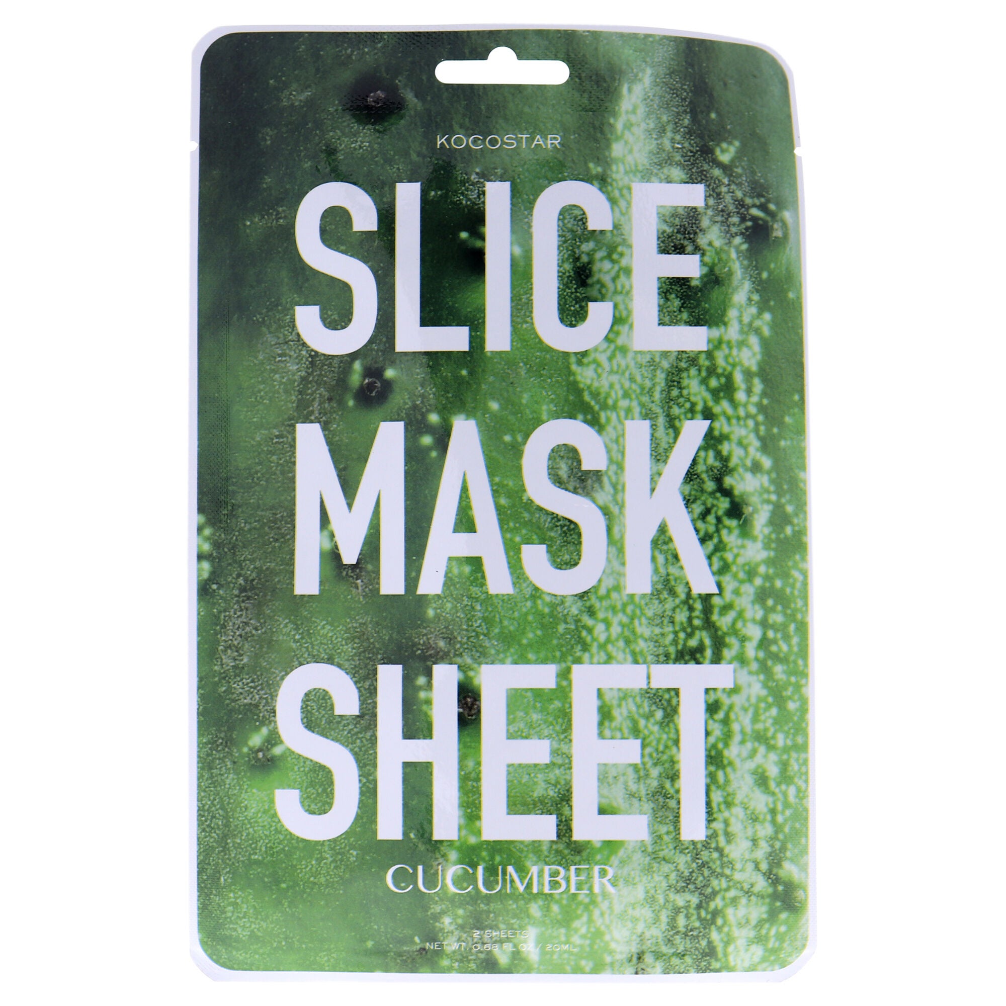 Slice Sheet Mask - Cucumber by Kocostar for Unisex - 1 Pc Mask, See Description, hi-res image number 0