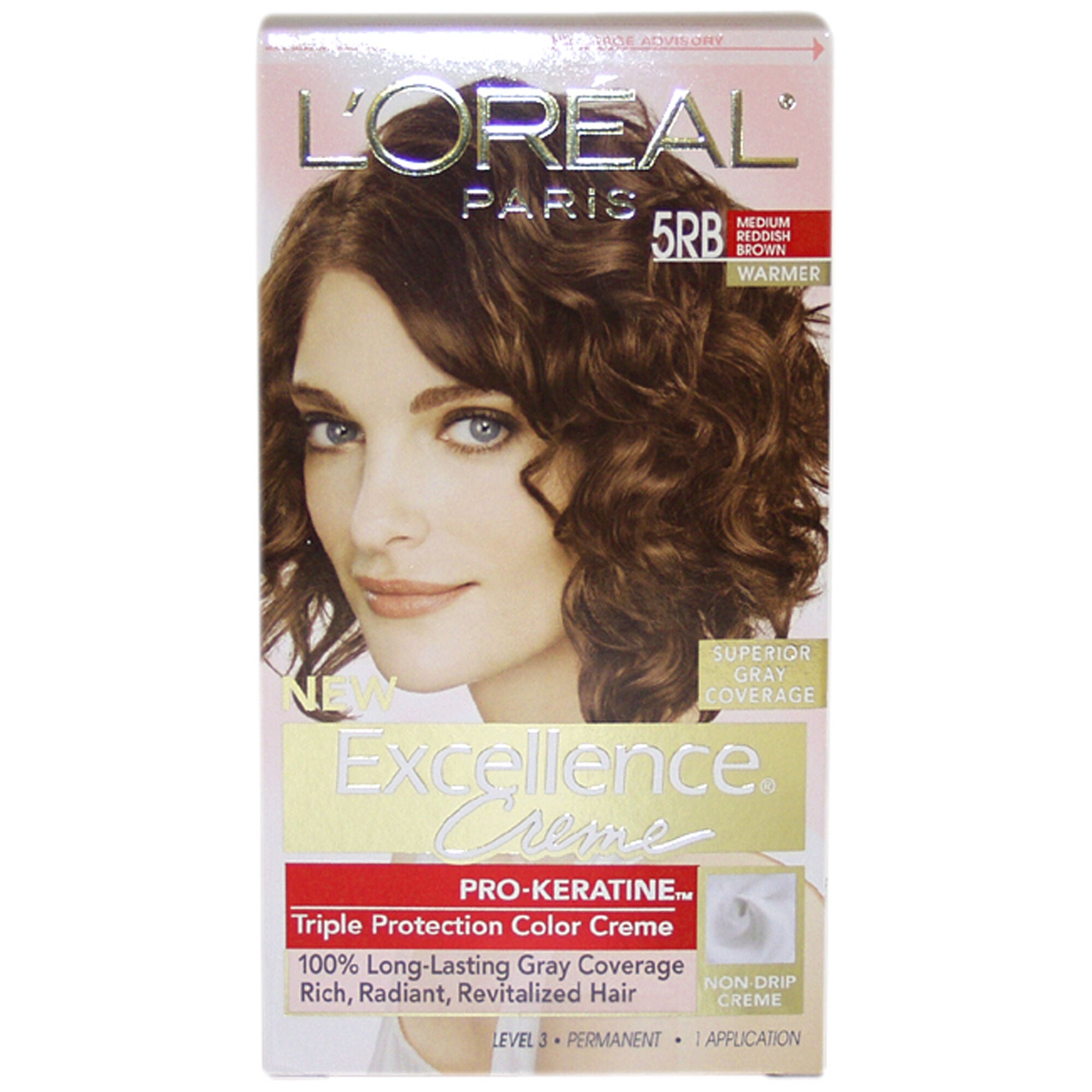 Excellence Creme Pro - Keratine - 5RB Medium Reddish Brown - Warmer by LOreal Paris for Unisex - 1 Application Hair Color, Brown, hi-res image number 0