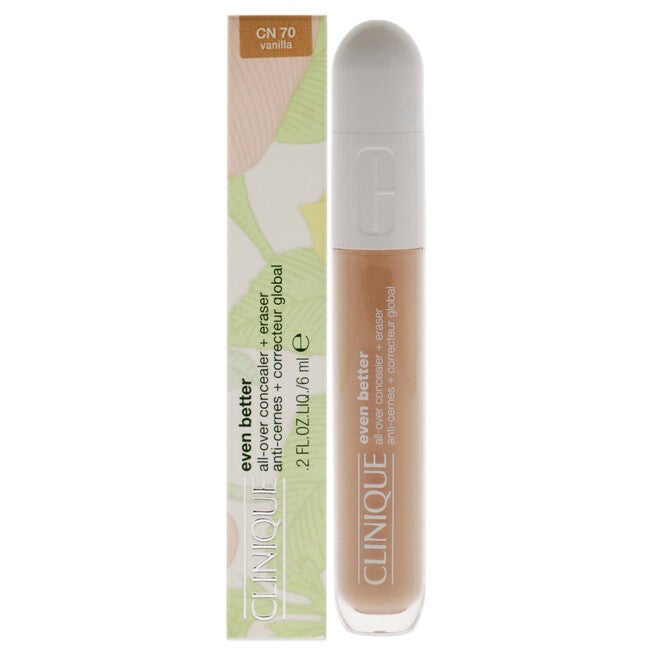 Even Better All-Over Concealer Plus Eraser - CN 70 Vanillia by Clinique for Women - 0.2 oz Concealer, NA, hi-res image number null