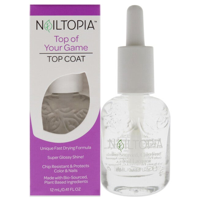Bio-Sourced Chip Free Top Coat - Top Of Your Game by Nailtopia for Women - 0.41 oz Nail Polish, See Description, hi-res image number 0
