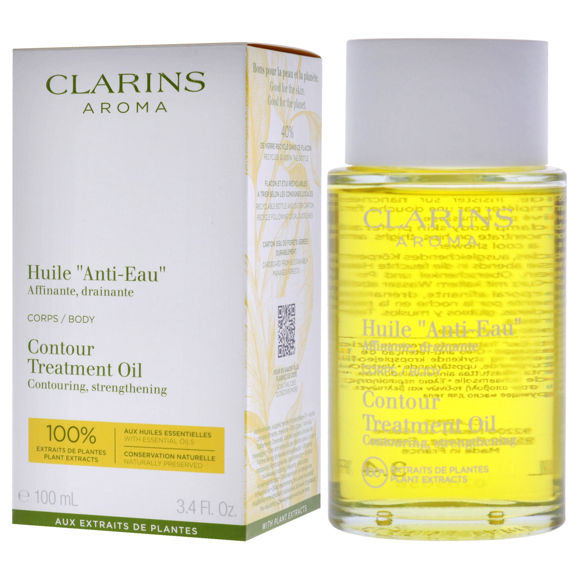Contour Body Treatment Oil by Clarins for Unisex - 3.4 oz Treatment, See Description, alternate image number 3
