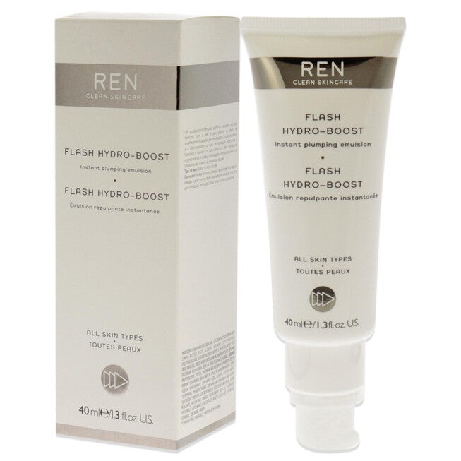 Flash Hydro-Boost Instant Plumping Emulsion by REN for Unisex - 1.3 oz Emulsion, NA, alternate image number null