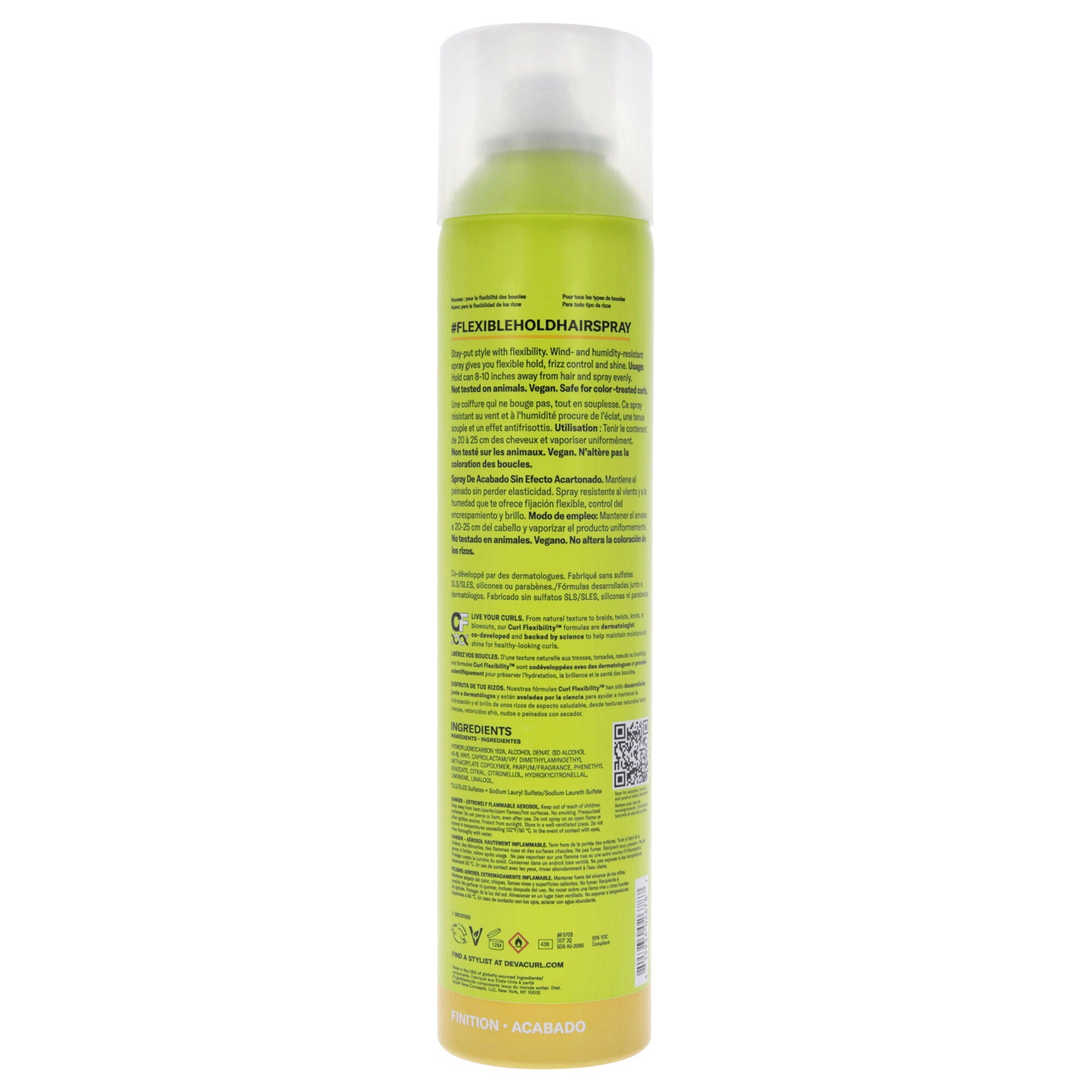 Flexible Hold Hairspray-NP by DevaCurl for Unisex - 10 oz Hair Spray, , alternate image number 4
