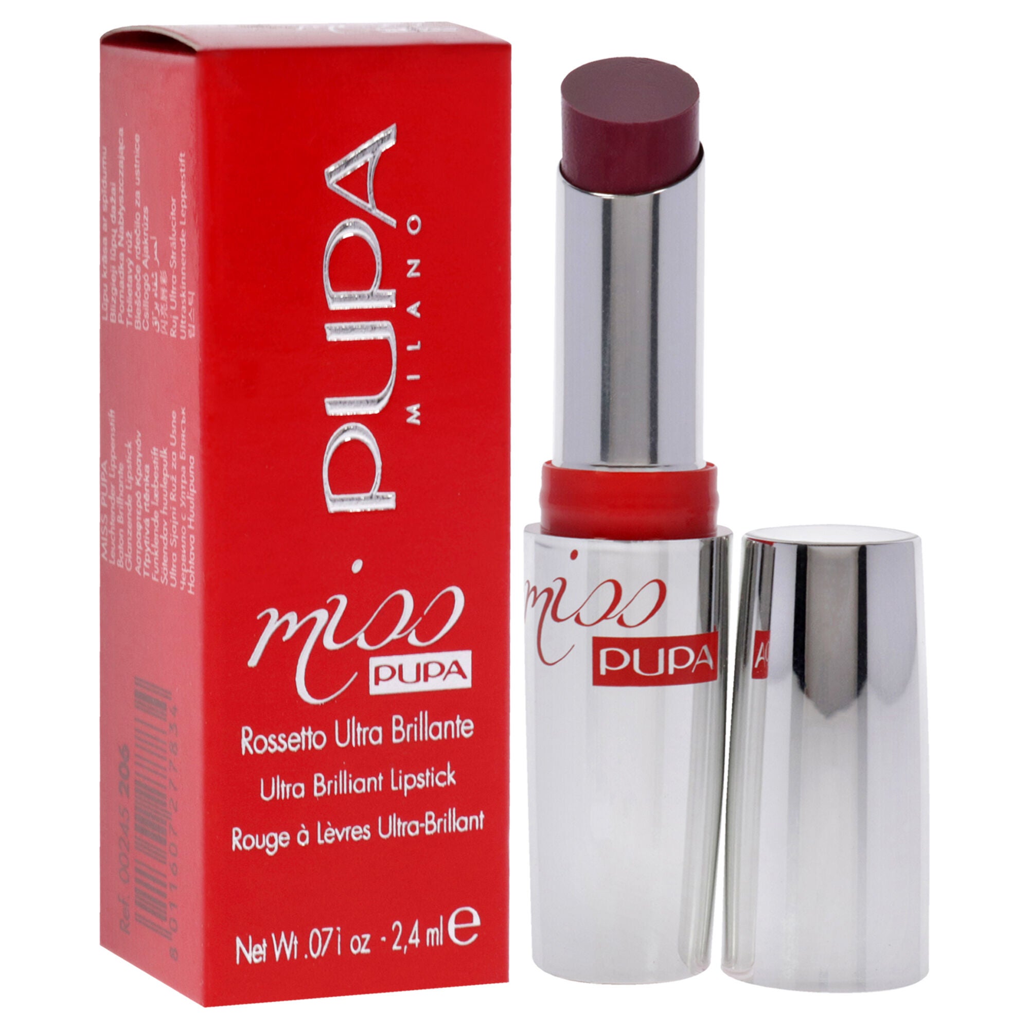 Miss Pupa Ultra Brilliant Lipstick - 206 Infinitive Mauve by Pupa Milano for Women - 0.071 oz Lipstick, See Description, alternate image number 1