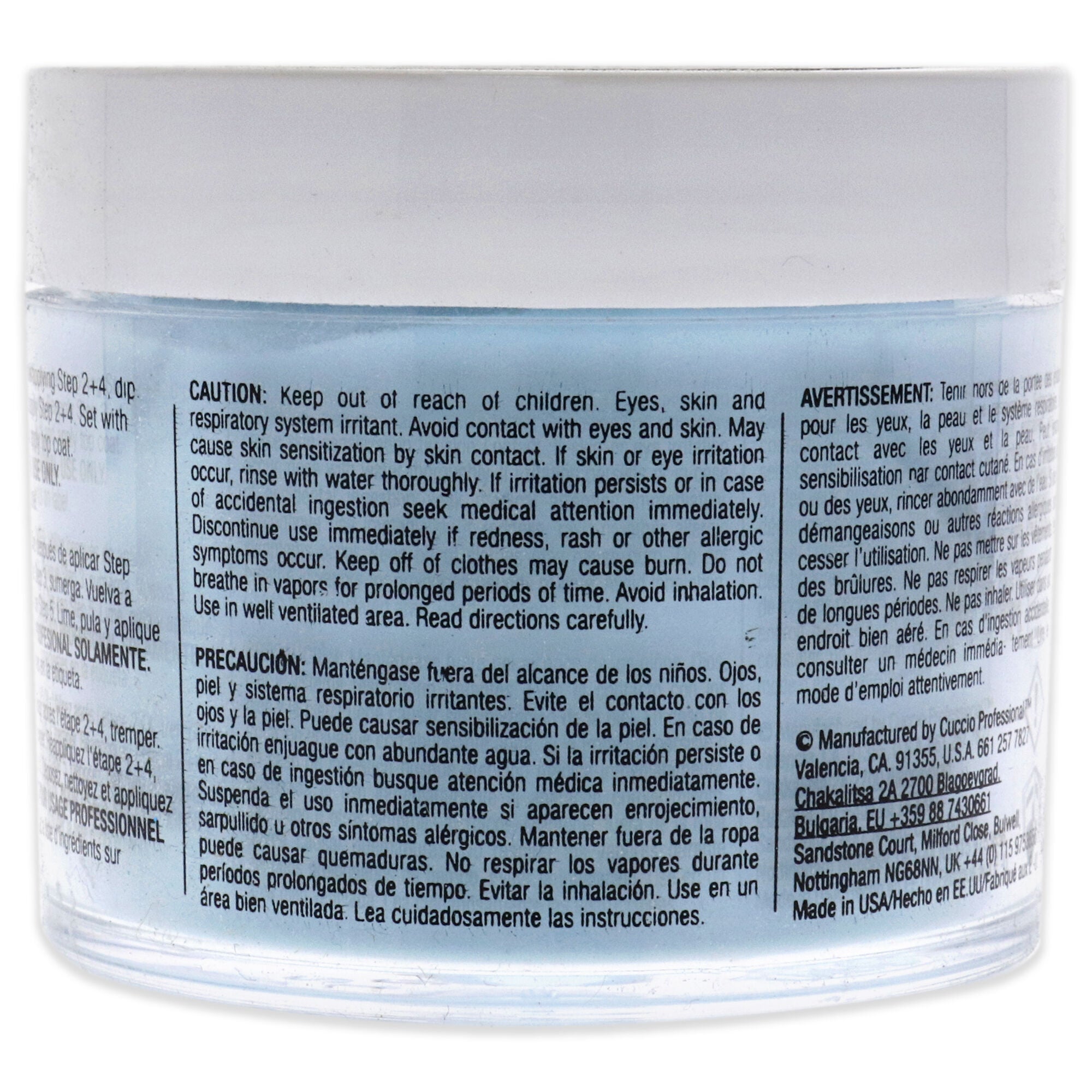 Pro Powder Polish Nail Colour Dip System - Blueberry Sorbet by Cuccio Colour for Women - 1.6 oz Nail Powder, See Description, alternate image number 1