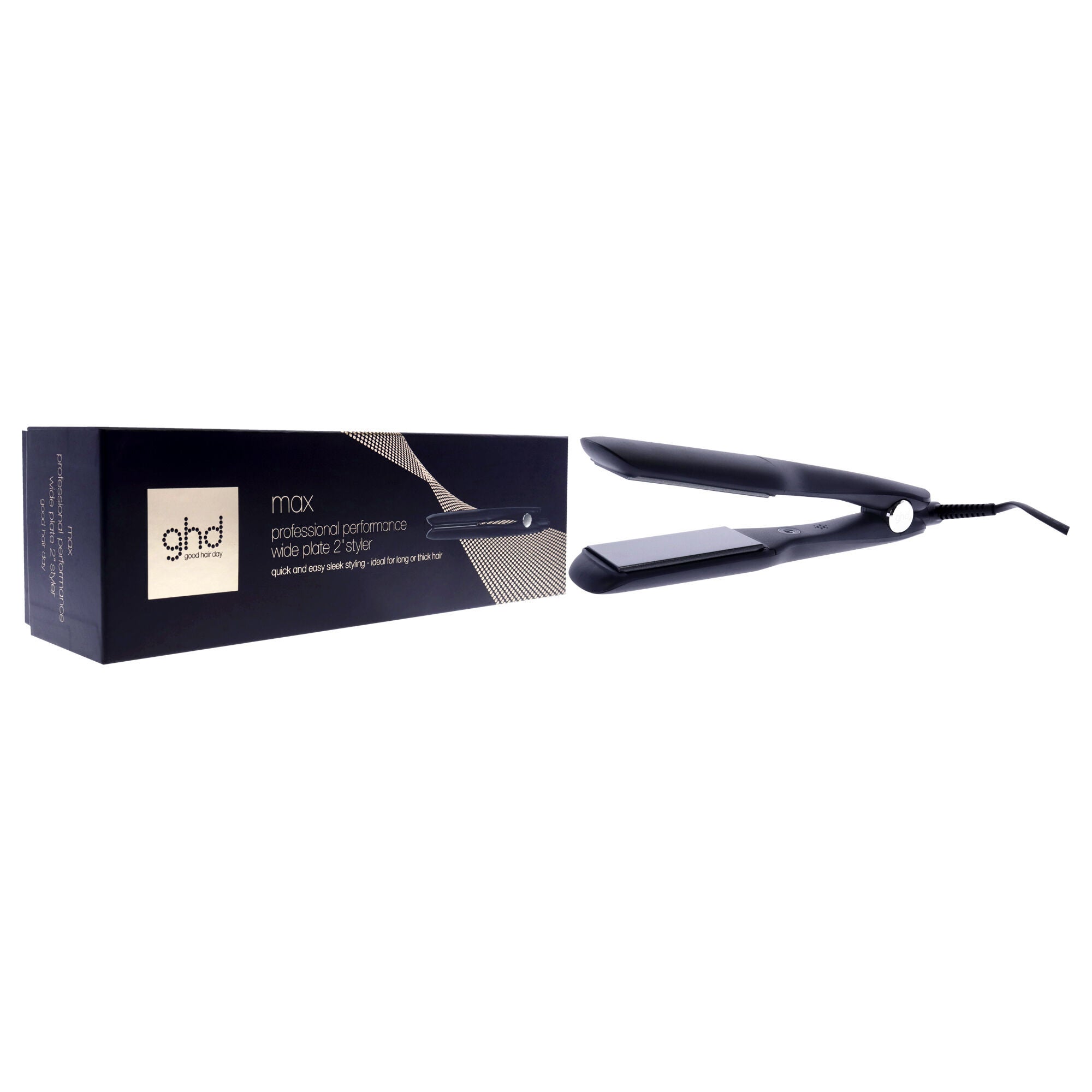 GHD Max Wide Plate Styler - Black by GHD for Unisex - 2 Inch Flat Iron, See Description, alternate image number 2