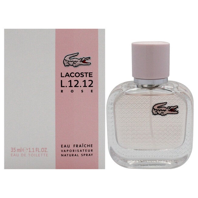 Lacoste Eau De L.12.12 Rose Eau Fraiche by Lacoste for Women - 1.1 oz EDT Spray, See Description, hi-res image number 0