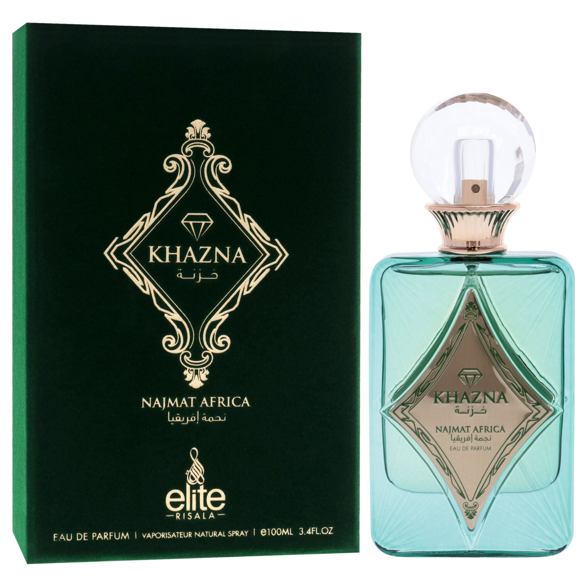 Elite - Khazna Najmat Africa by Risala for Unisex - 3.4 oz EDP Spray, Clear, alternate image number 2