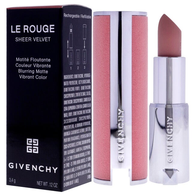 Le Rouge Sheer Velvet Matte Lipstick - 9 Beige Sable by Givenchy for Women - 0.12 oz Lipstick, See Description, alternate image number 3