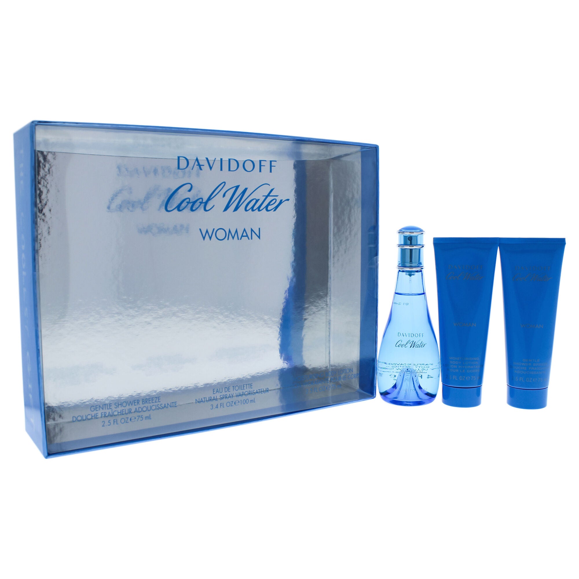 Cool Water by Davidoff for Women - 3 Pc Gift Set 3.3oz EDT Spray, 2.5oz Shower Gel, 2.5oz Body Lotion, , alternate image number 6
