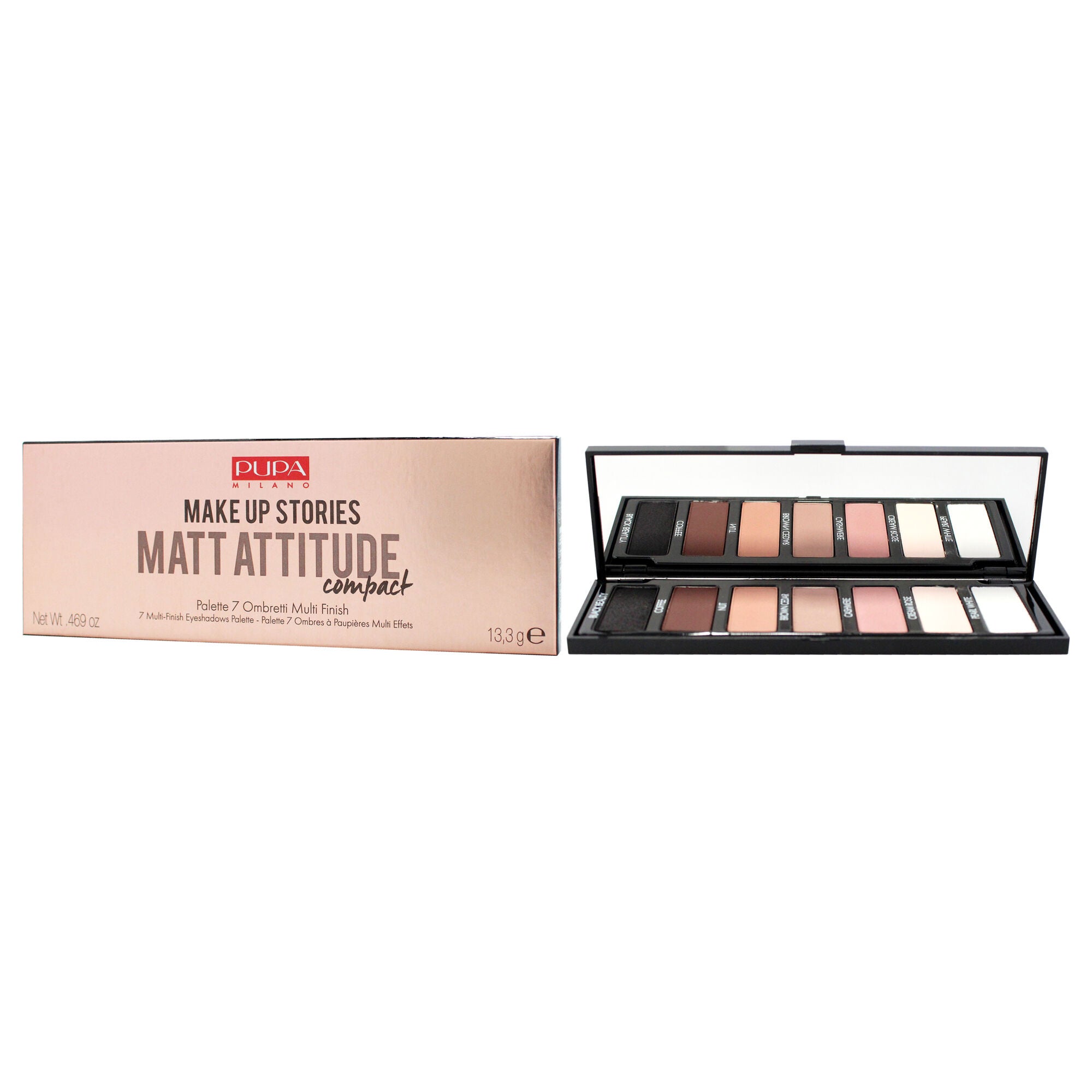 Make Up Stories Compact Palette - 003 Matt Attitude by Pupa Milano for Women - 0.469 oz Eye Shadow, See Description, alternate image number 2