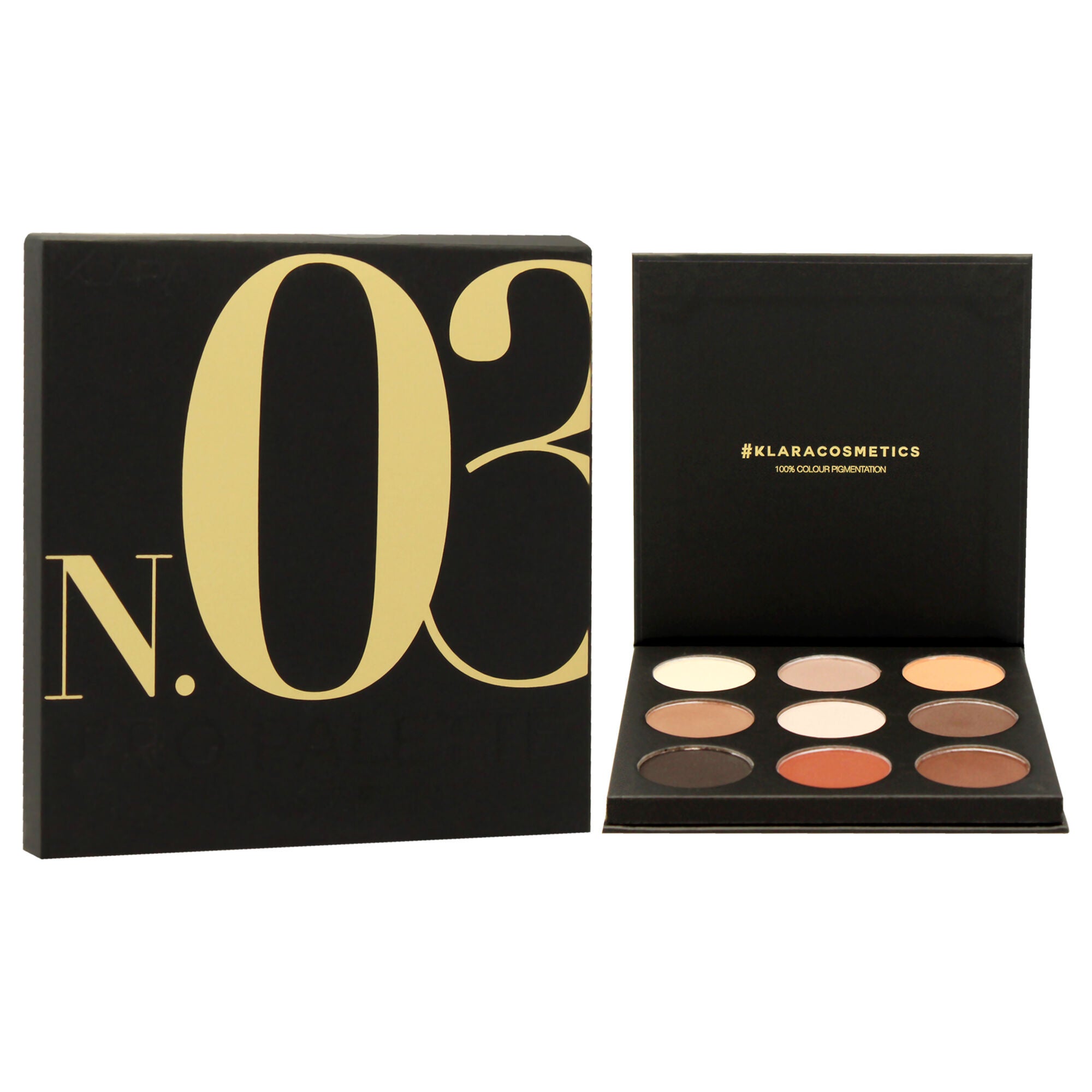 Pro Eyeshadow Palette - N.03 by Klara for Women - 0.38 oz Eye Shadow, See Description, alternate image number 2