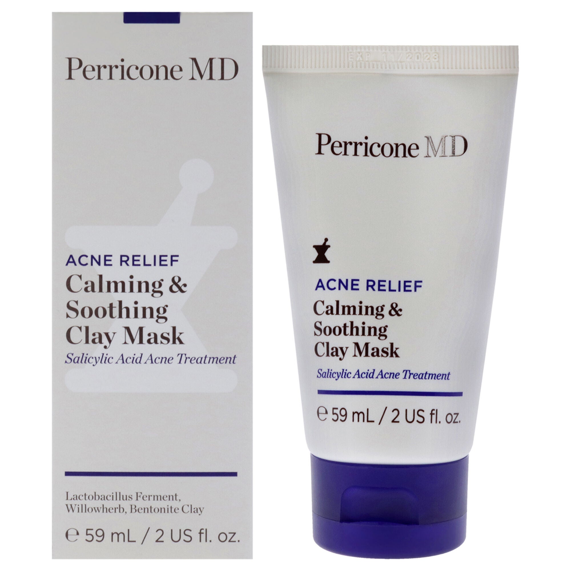 Acne Relief Calming and Soothing Clay Mask by Perricone MD for Unisex - 2 oz Mask, See Description, hi-res image number 0