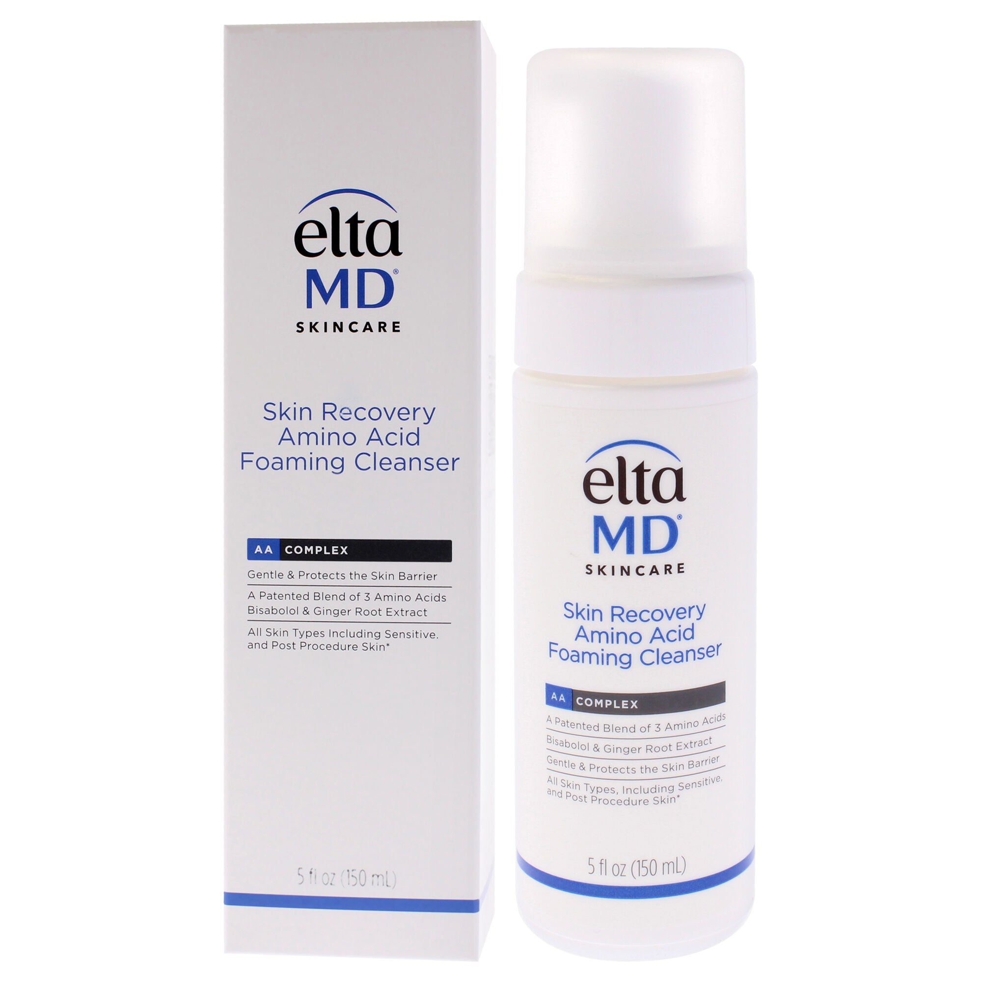 Skin Recovery Amino Acid Foaming Cleanser by EltaMD for Unisex - 5 oz Cleanser, White, alternate image number 3