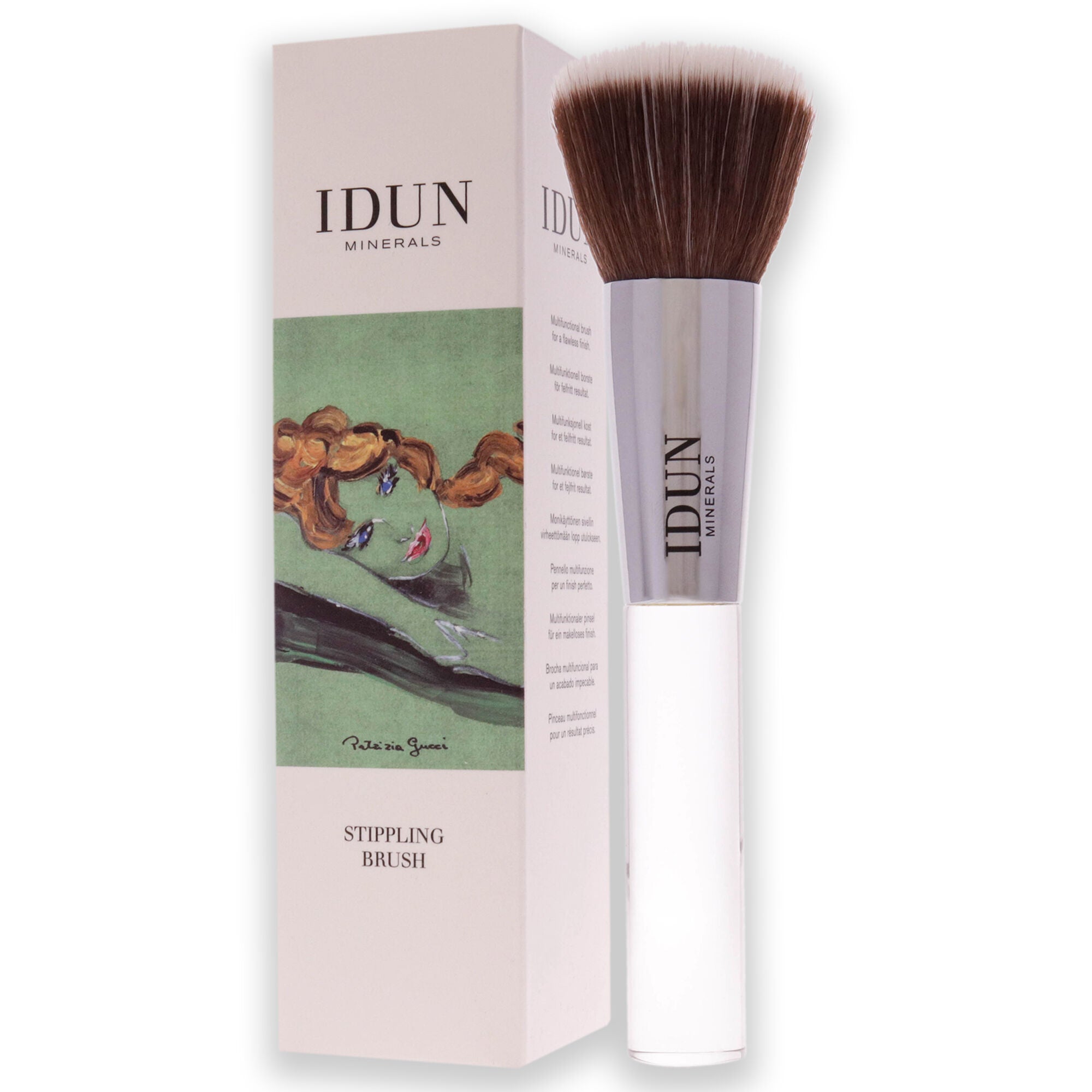 Stippling Brush - 011 by Idun Minerals for Women - 1 Pc Brush, See Description, alternate image number 3