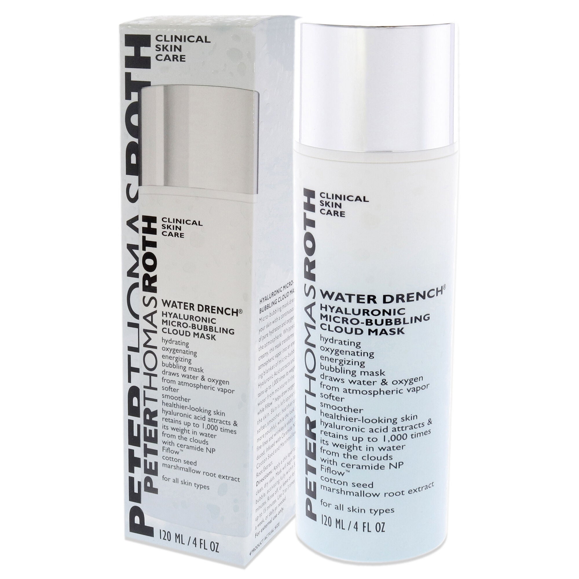 Water Drench Hyaluronic Micro-Bubbling Cloud Mask by Peter Thomas Roth for Women - 4 oz Mask, See Description, alternate image number 3