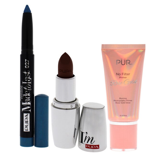 Made To Last Eyeshadow Waterproof With No Filter Blurring Photography Primer and I Am Matte Colour Lipstick Kit by Pupa Milano for Women - 3pc Set, See Description, alternate image number 4